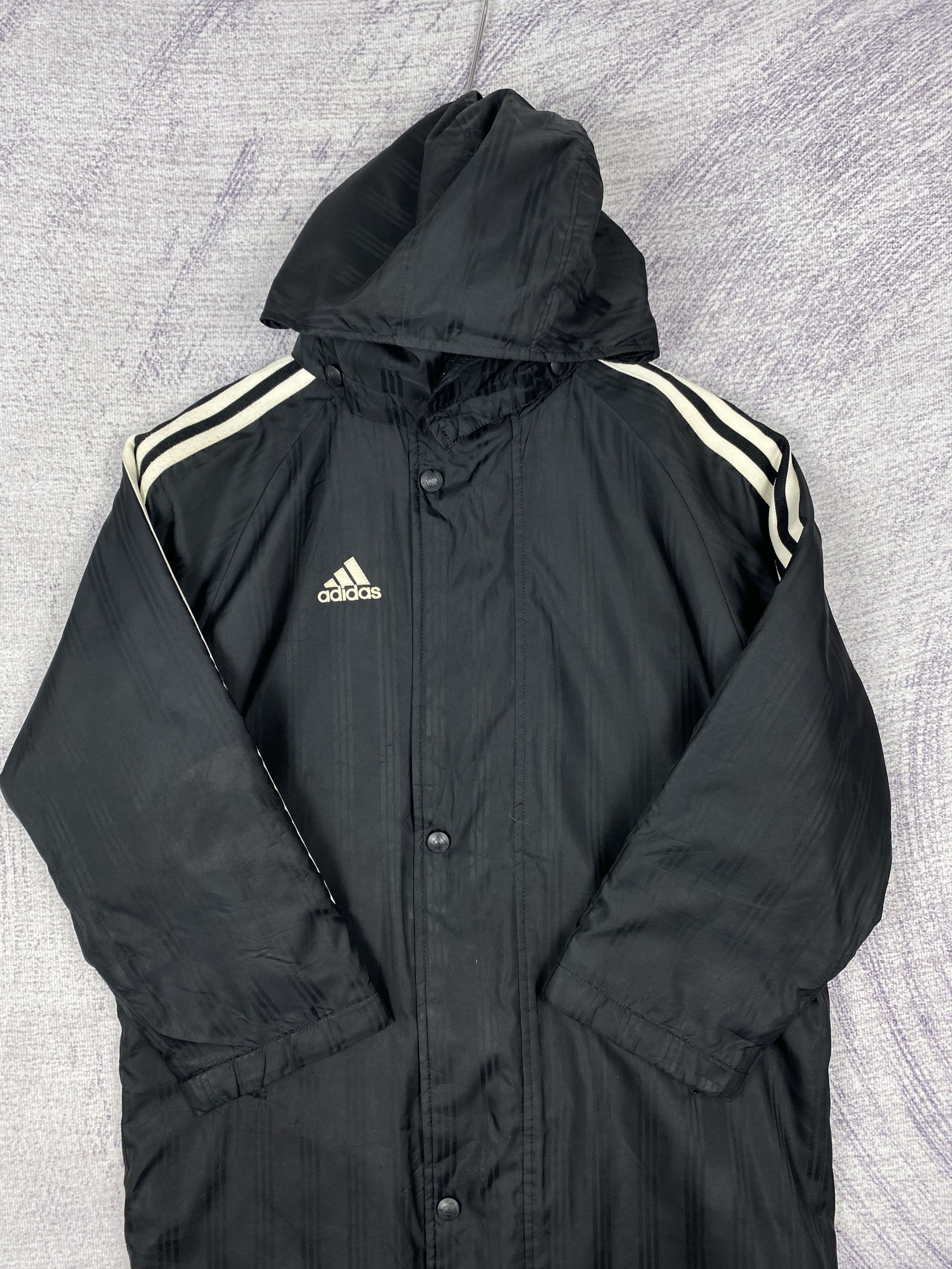 Adidas Vintage Adidas Sherpa Lining Hoodie Long Jacket Size US S / EU 44-46 / 1 - 3 Thumbnail