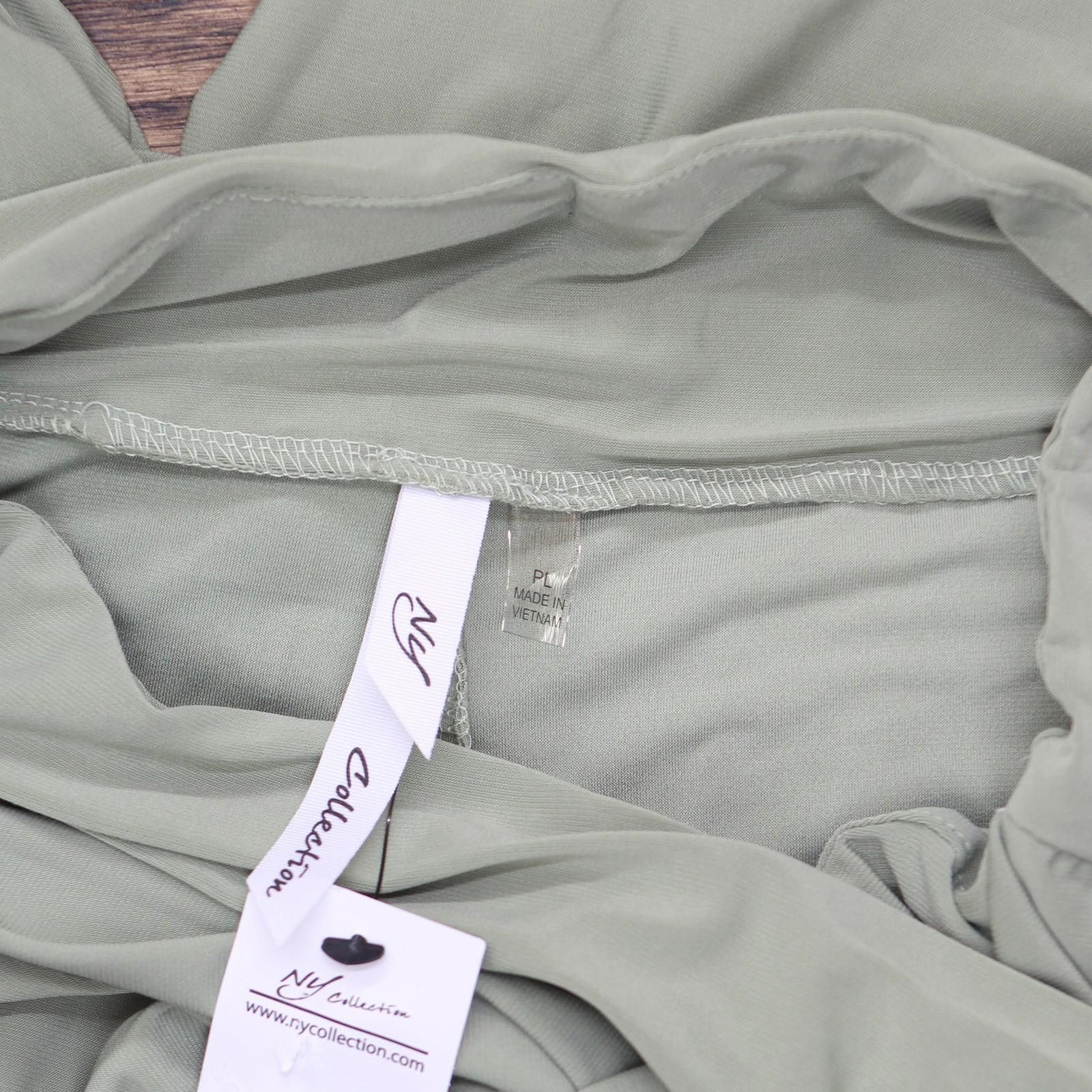 Other Nwt Ny Collection Knit Sash Pants Pitp0788s Oil Green Pl Size 36" / US 14 / IT 50 - 4 Thumbnail
