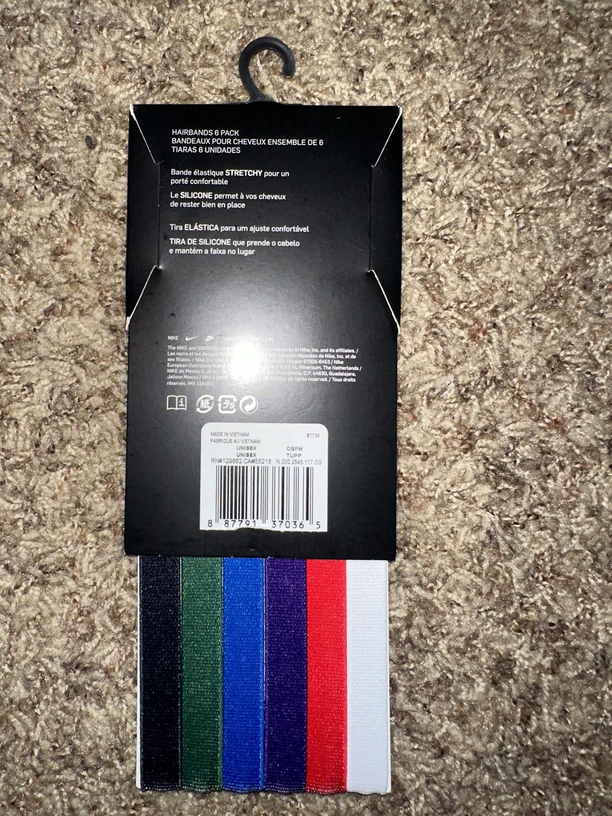 Nike Nike Printed Headbands 6-Pack Size ONE SIZE - 4 Thumbnail
