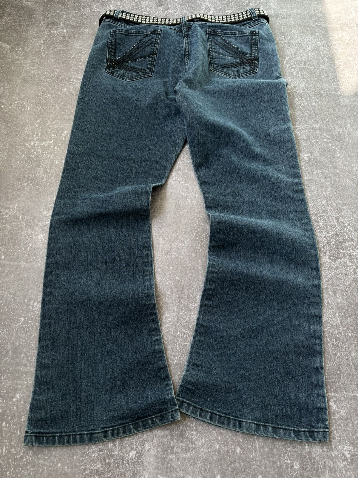 Pre-owned Hysteric Glamour X If Six Was Nine Flared Vintage Y2k Jeans If Six Was Nine Style Hysteric In Blue