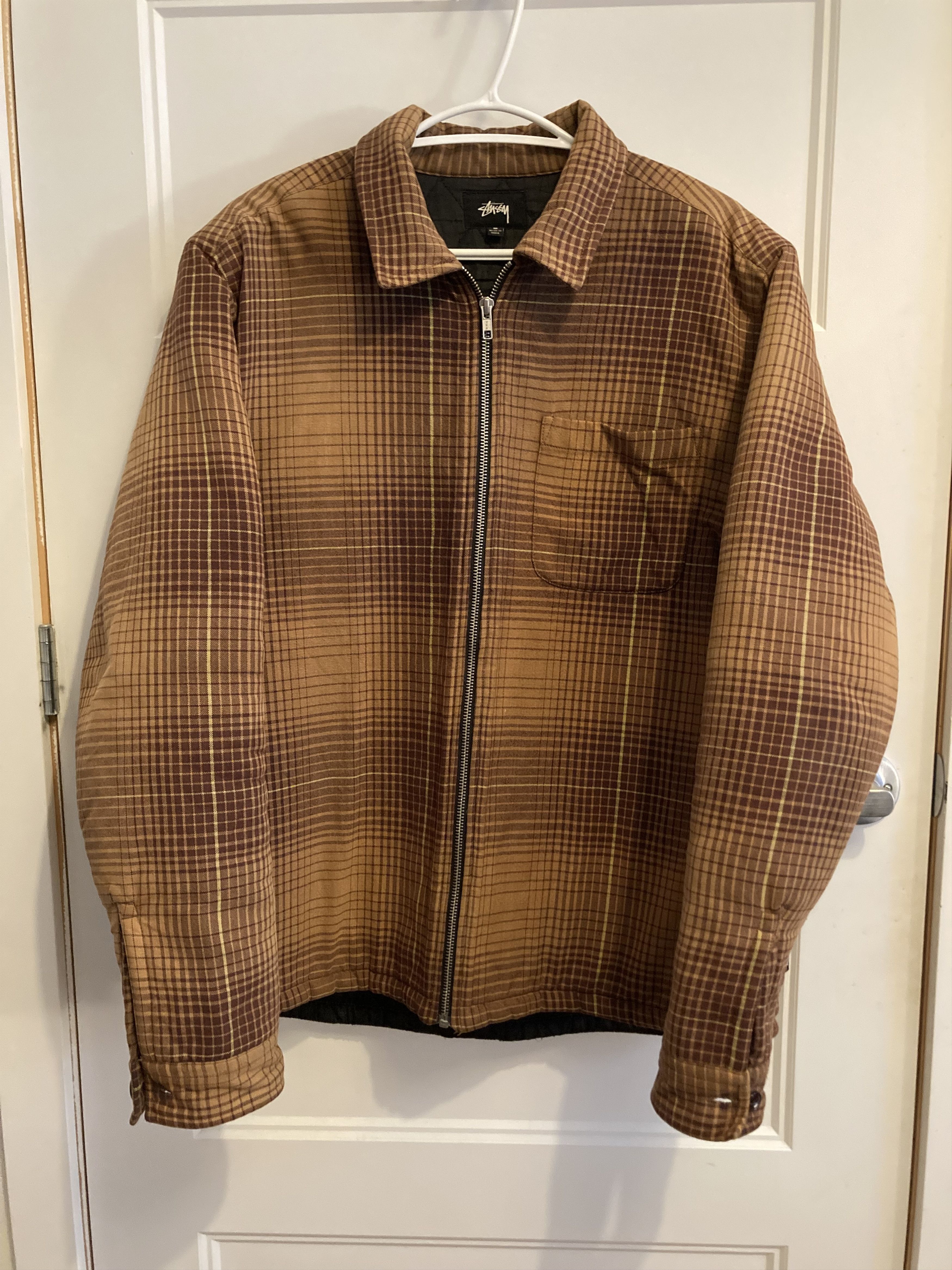 Stussy Checked Cotton Flannel Jacket