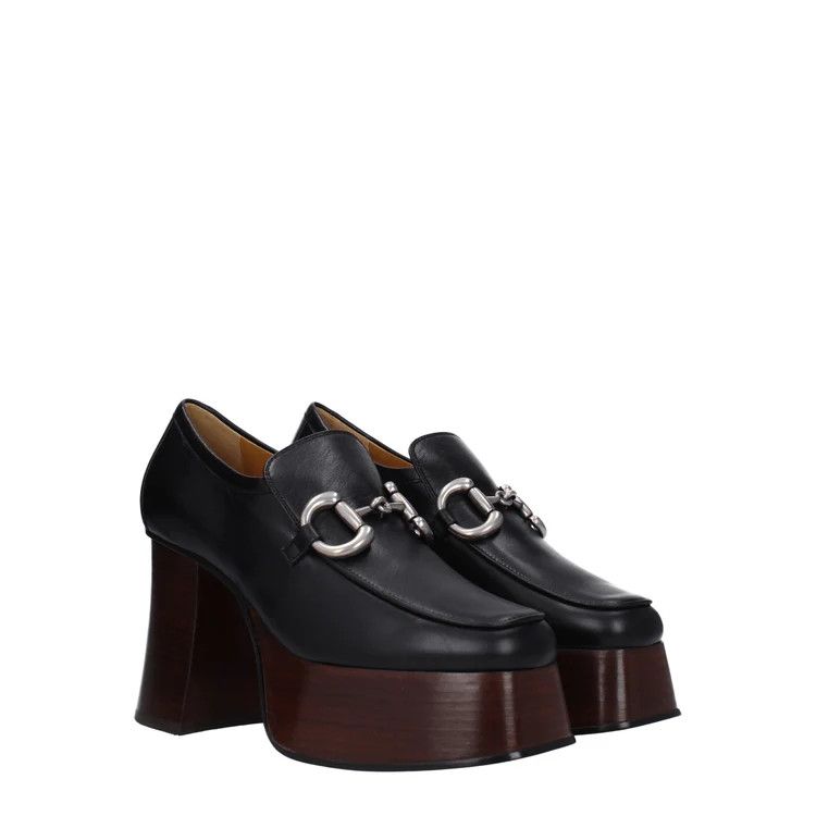 Gucci ob1o1e1124 Leather Pumps in Black Size US 5.5 / IT 35.5 - 2 Thumbnail