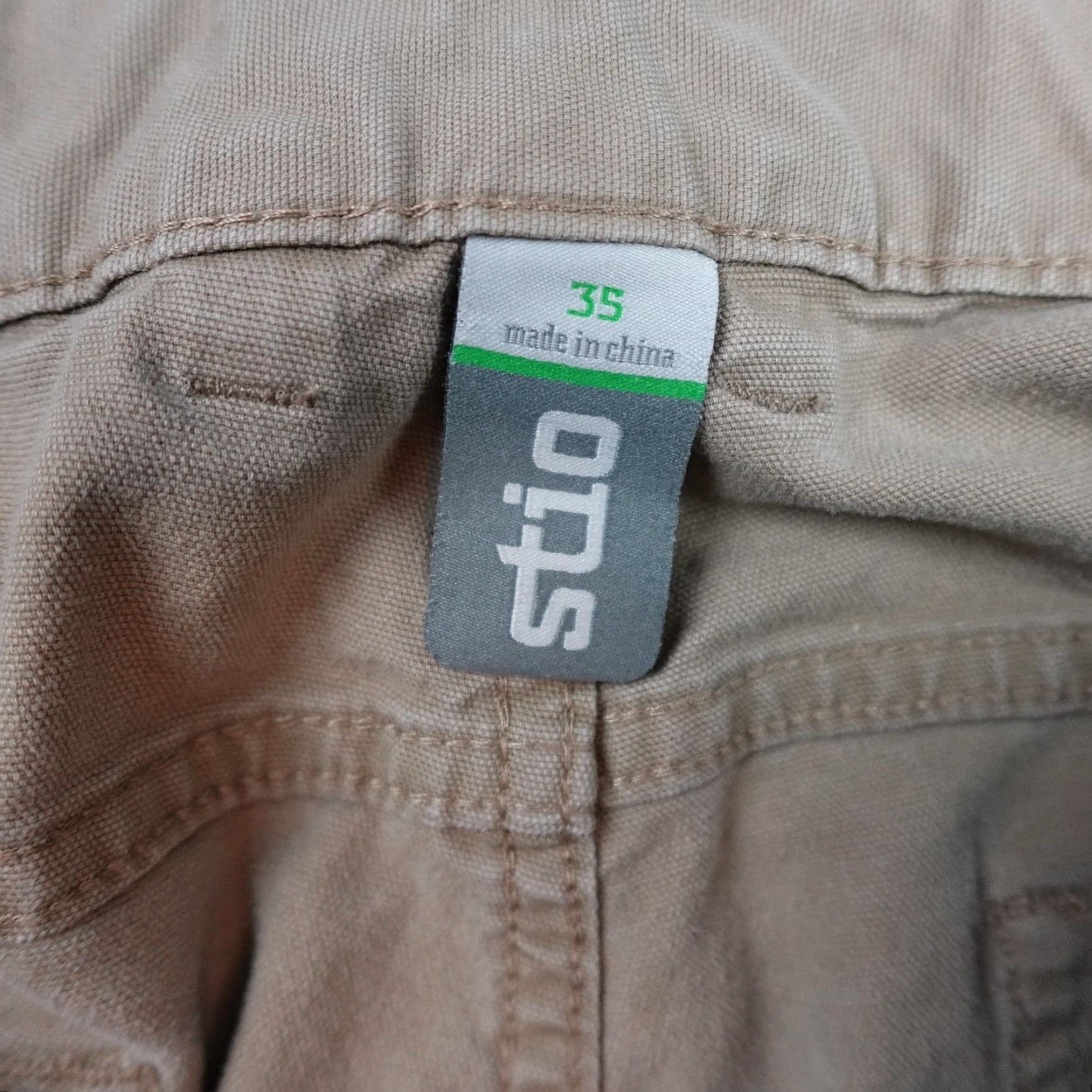 Vintage Stio Pants Mens 35x30 Beige Khaki Outdoor Workwear Paint Stains Size US 35 - 6 Thumbnail