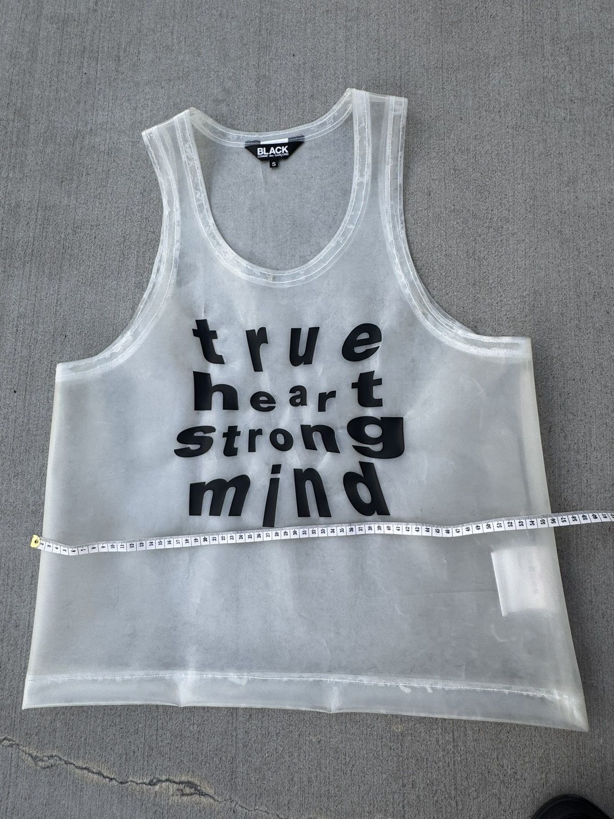Comme des Garcons × Comme des Garcons Black Comme des Garçons BLACK Clear PVC See-through Tank Top Shirt Size US S / EU 44-46 / 1 - 8 Thumbnail