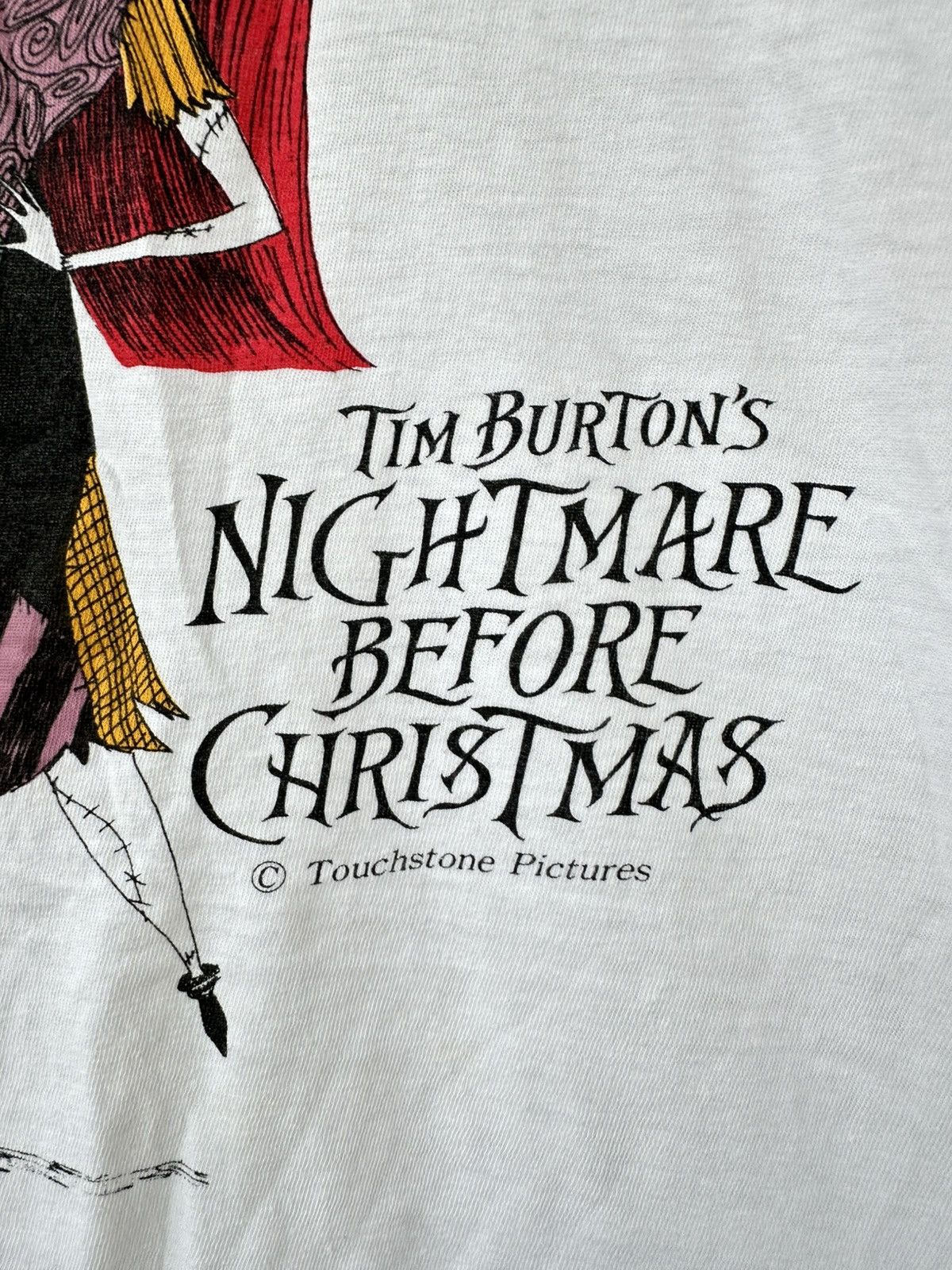 Vintage Vintage 90s The Nightmare Before Christmas Tim Burtons Tee Size US M / EU 48-50 / 2 - 3 Thumbnail