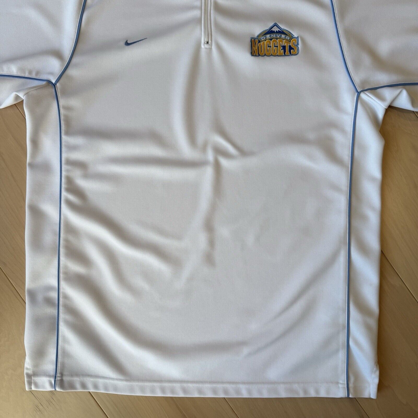 Nike × Vintage Vintage Denver Nuggets Shooting Shirt M Y2K Nike Warm Ups Size US M / EU 48-50 / 2 - 4 Thumbnail