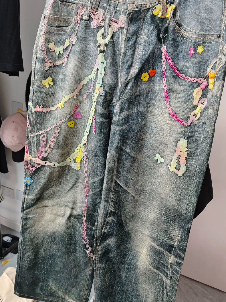 Acne Studios acne studios Make old washed candy chain jeans 2503-Nextarr Size US 30 / EU 46 - 3 Thumbnail