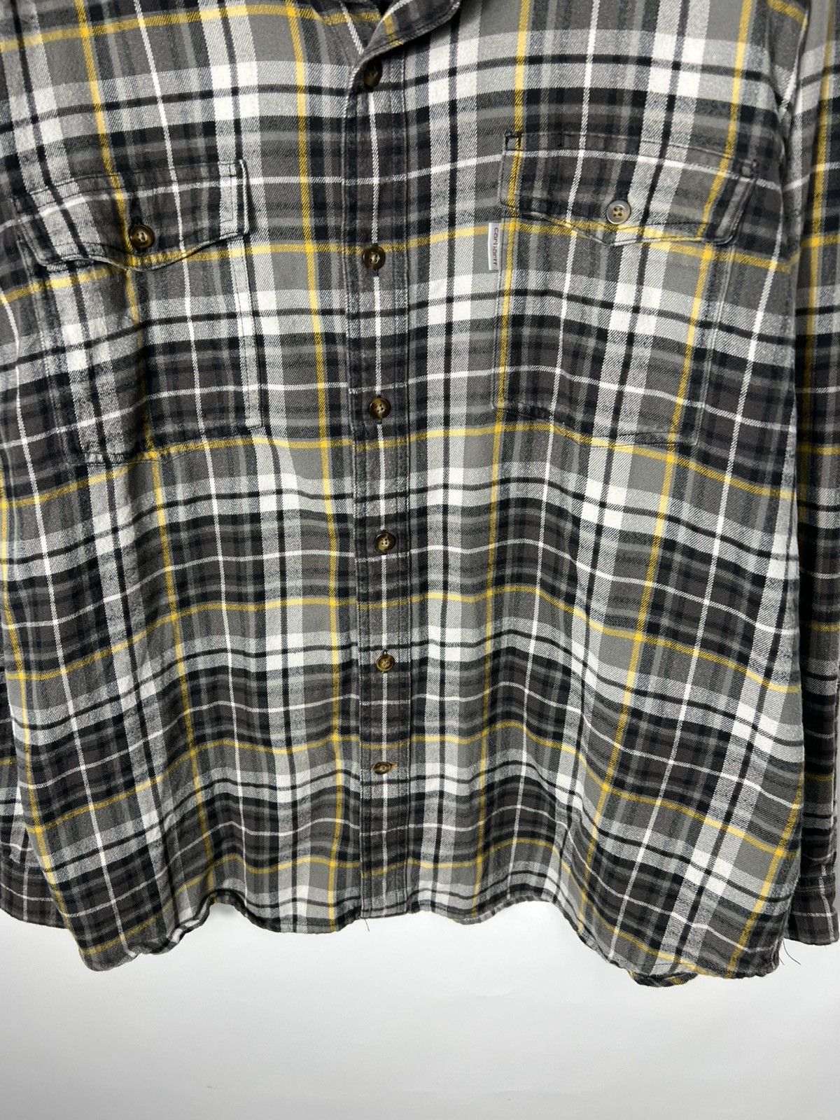 Carhartt Vintage streetwear y2k Carhartt Flannel Checked Shirt Size US XXL / EU 58 / 5 - 3 Thumbnail