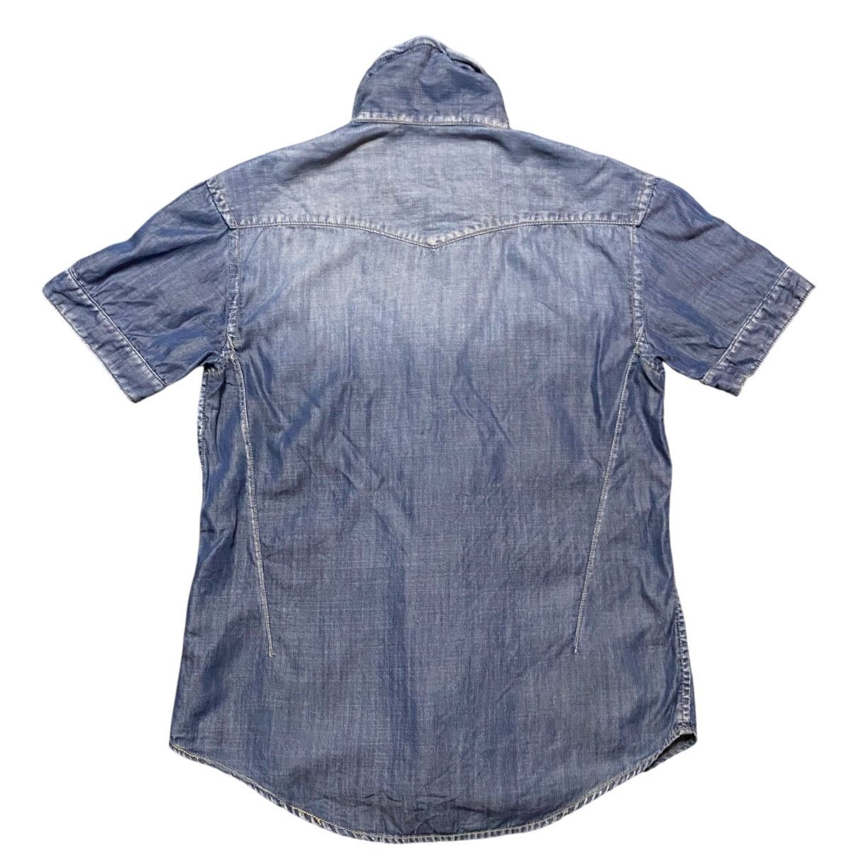 If Six Was Nine × Japanese Brand PPFM Short Sleeve Zipper Shirt Size S / US 4 / IT 40 - 2 Thumbnail