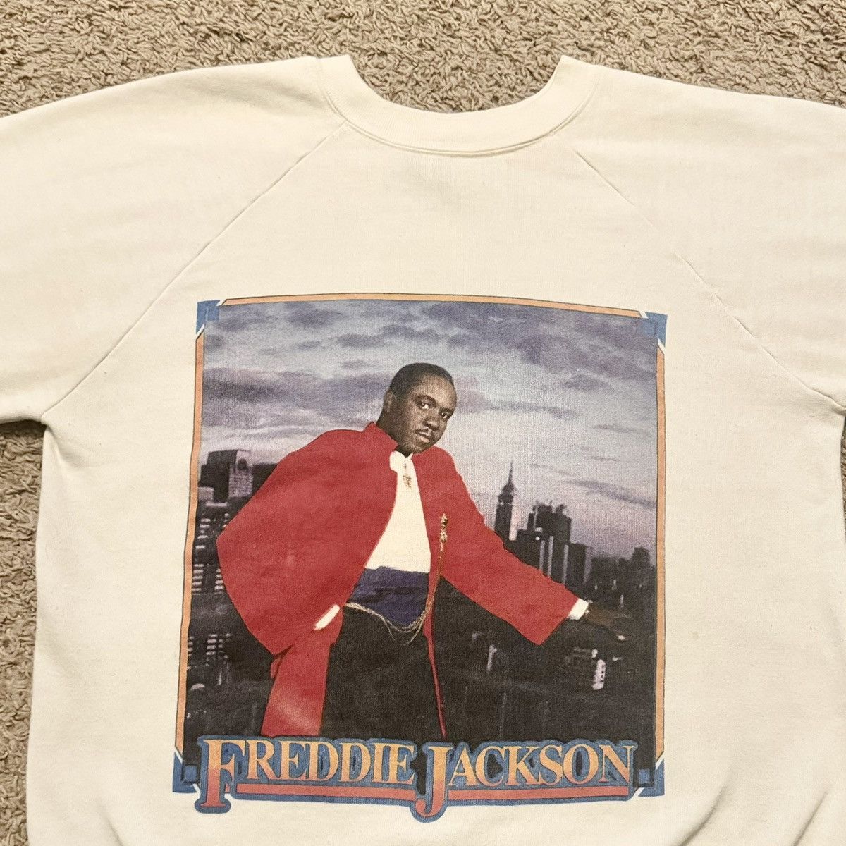 Band Tees VINTAGE 1985 FREDDIE JACKSON SWEATSHIRT! Size US L / EU 52-54 / 3 - 3 Thumbnail