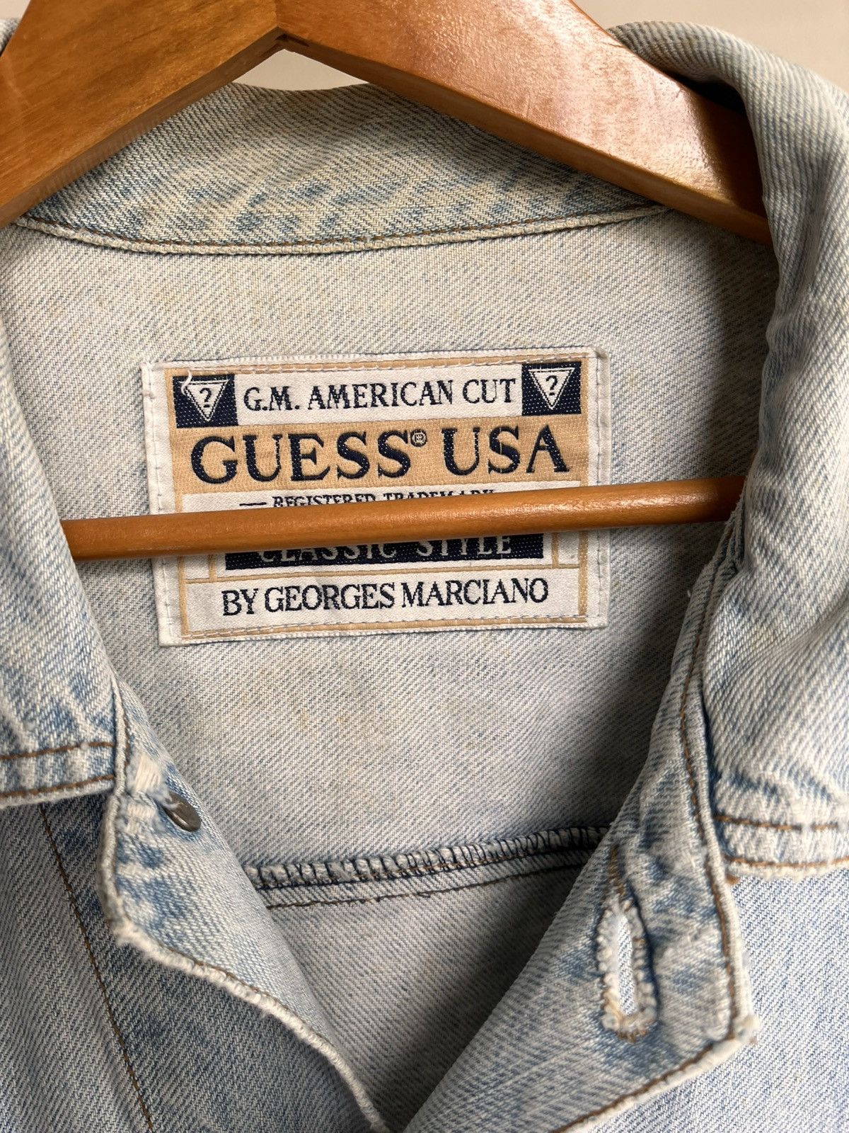 Guess Vintage Guess denim Jacket Size US XL / EU 56 / 4 - 5 Thumbnail