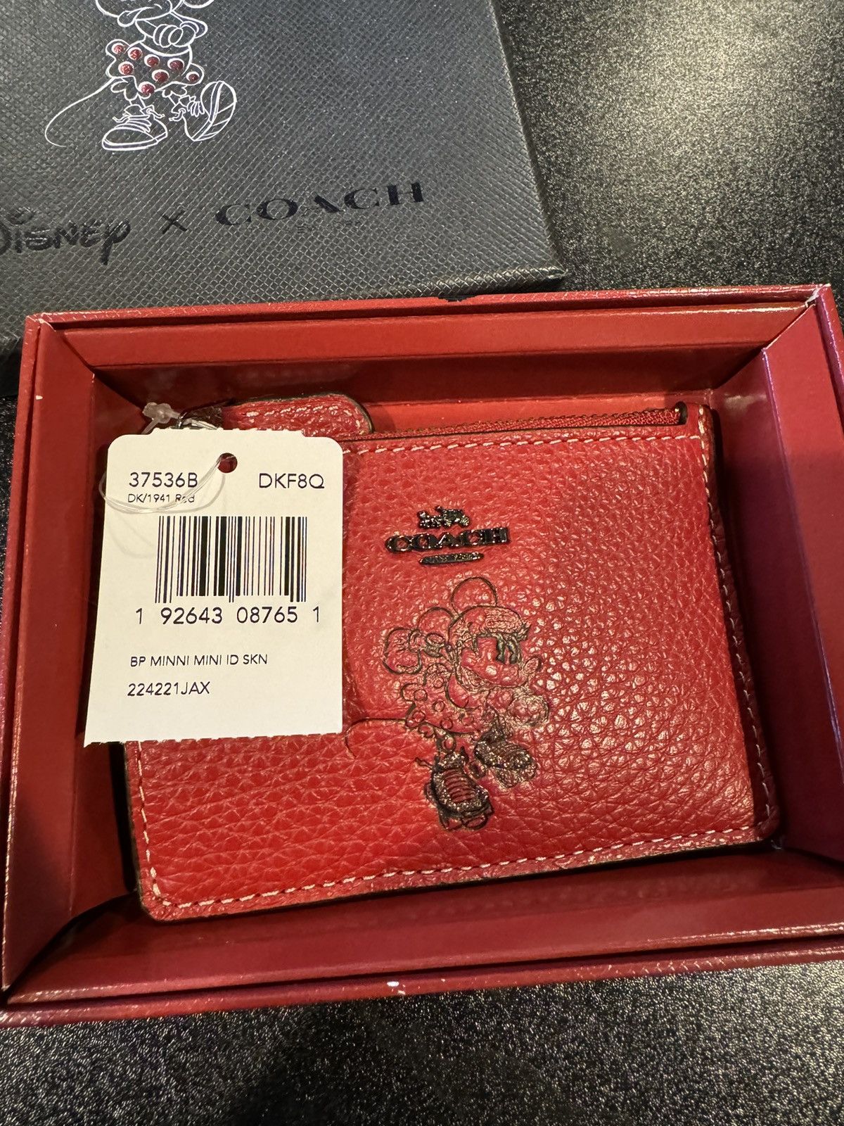 Coach Disney x Coach Minni Mouse Mini ID wallet Size ONE SIZE - 2 Thumbnail