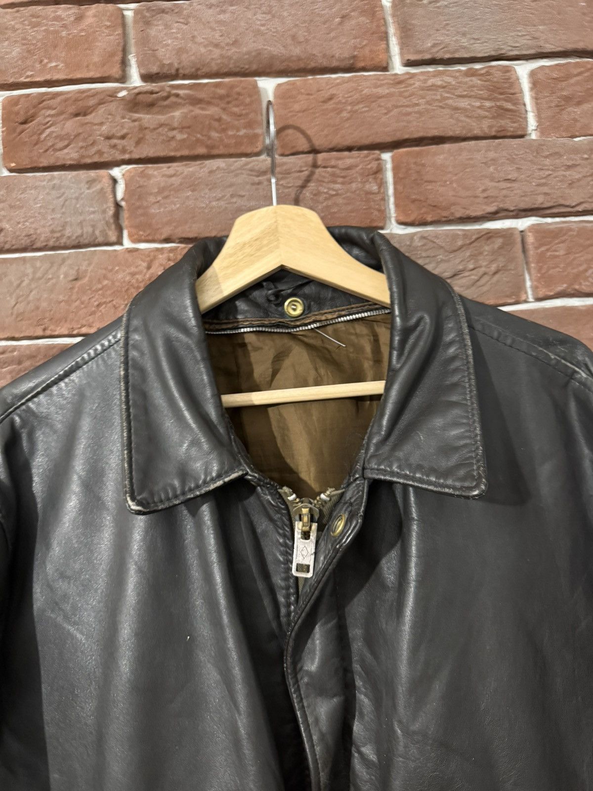 Leather Vintage High Quality Casual Leather Jacket Rare Rock Roll Size US XL / EU 56 / 4 - 11 Thumbnail