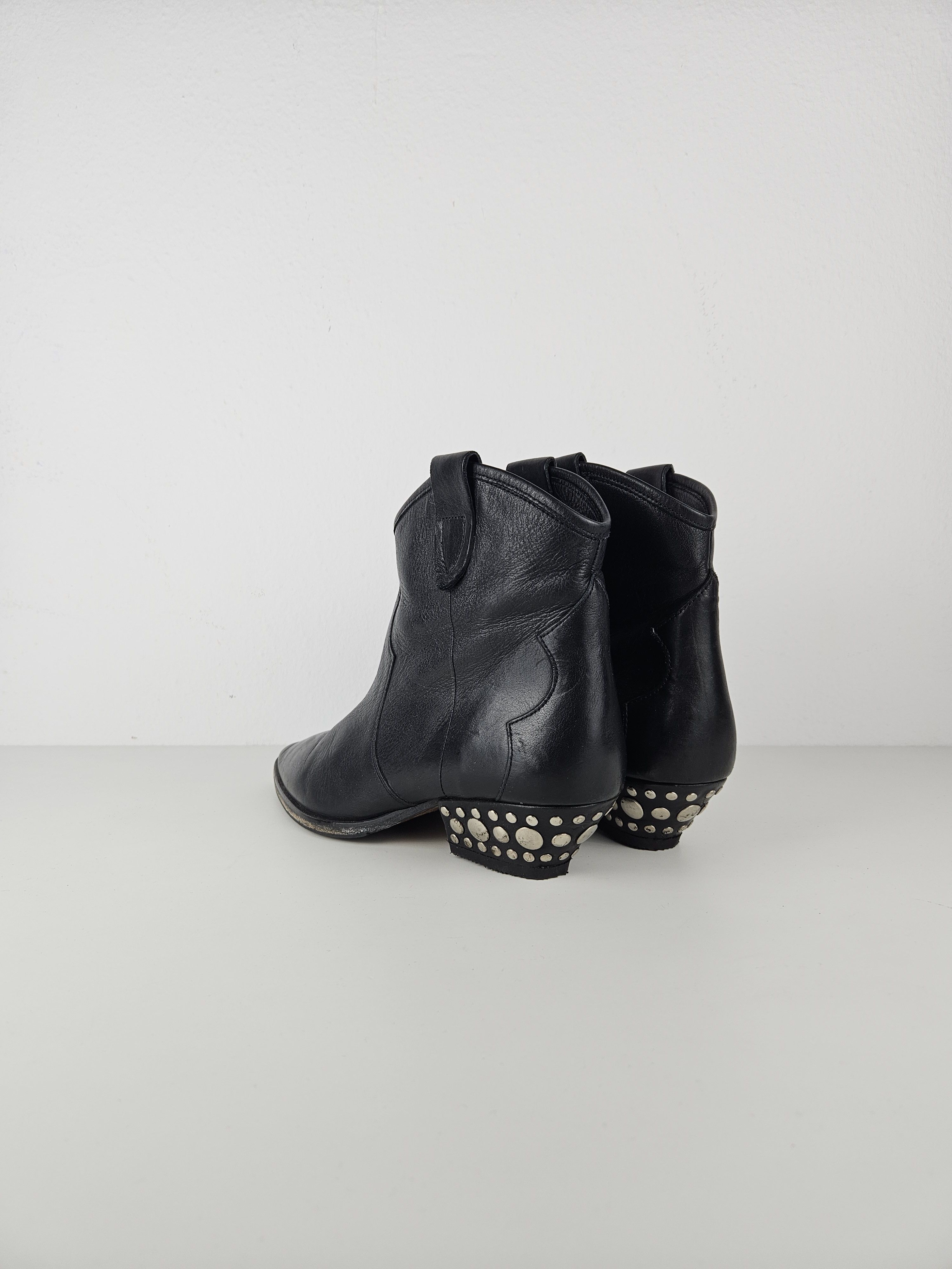 Isabel Marant Isabel Marant leather cuban heel studded cowboy ankle boots Size US 9 / IT 39 - 8 Thumbnail