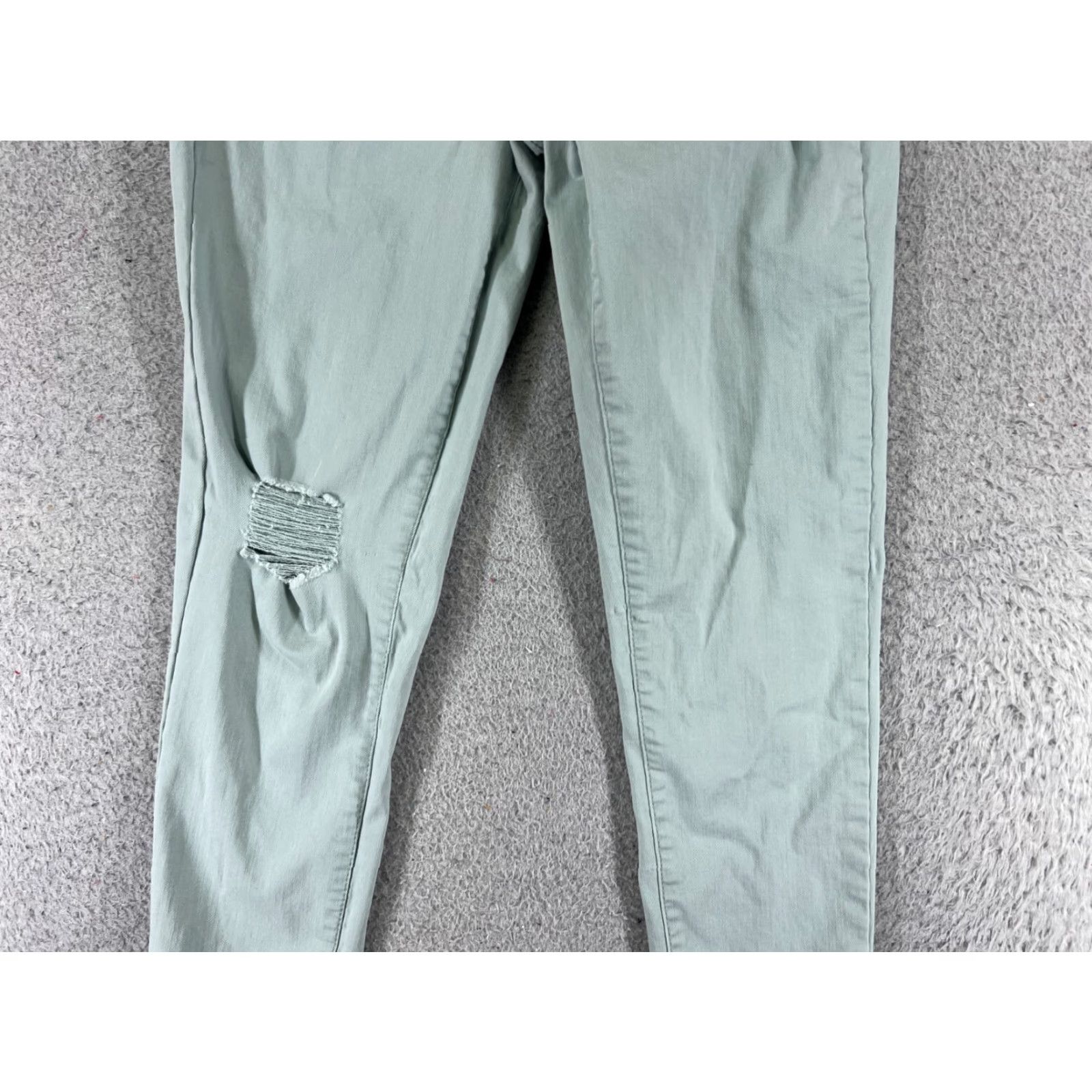 Vintage Authentic American Heritage Pants Juniors 22 Green Mid Rise Distressed 22x26 Size 40" / US 18 - 3 Thumbnail