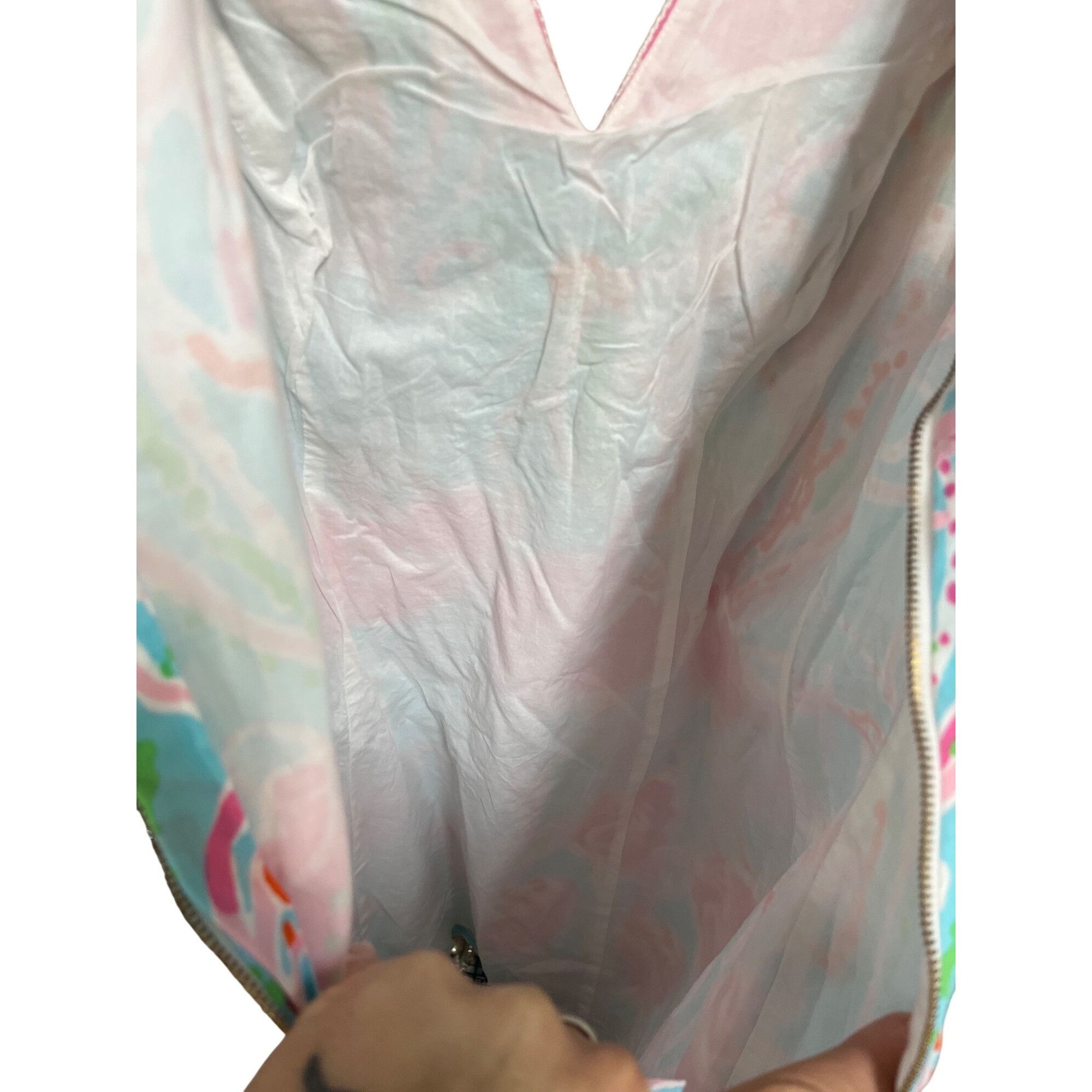 Lilly Pulitzer Lily Pulitzer wms pink aqual embroided spring summer midi dr Size M / US 6-8 / IT 42-44 - 15 Thumbnail