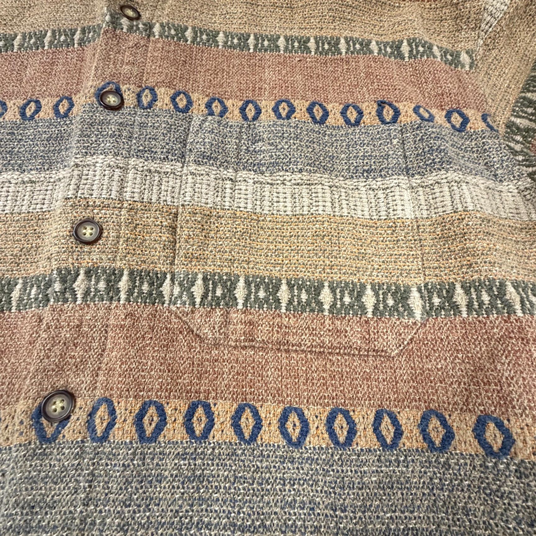 The Territory Ahead VINTAGE The Territory Ahead Shirt Mens XL Brown Tan Blue Boho Southwestern 90s Size US XL / EU 56 / 4 - 7 Thumbnail