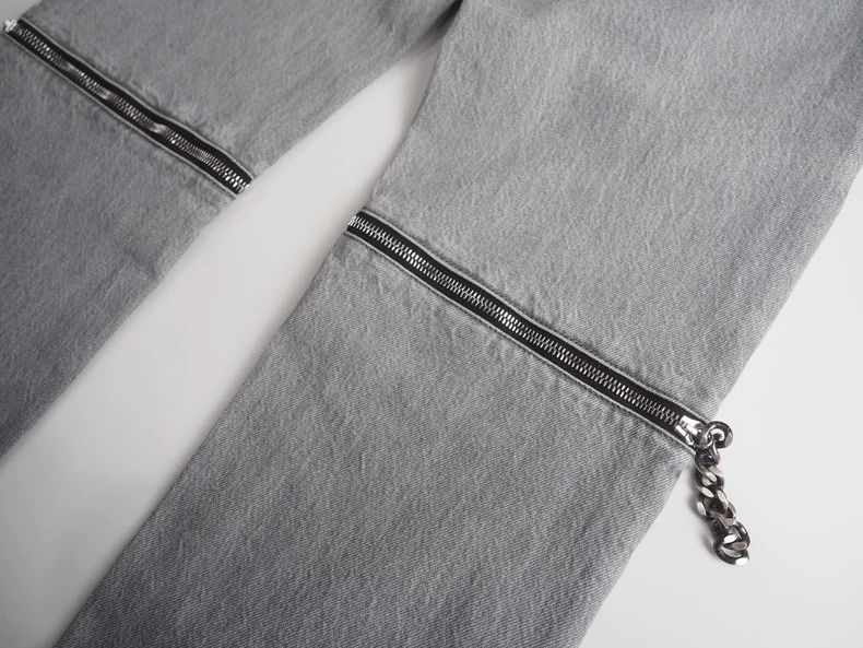 Raf Simons Raf simons Grey back zipper jeans Size US 29 - 5 Thumbnail