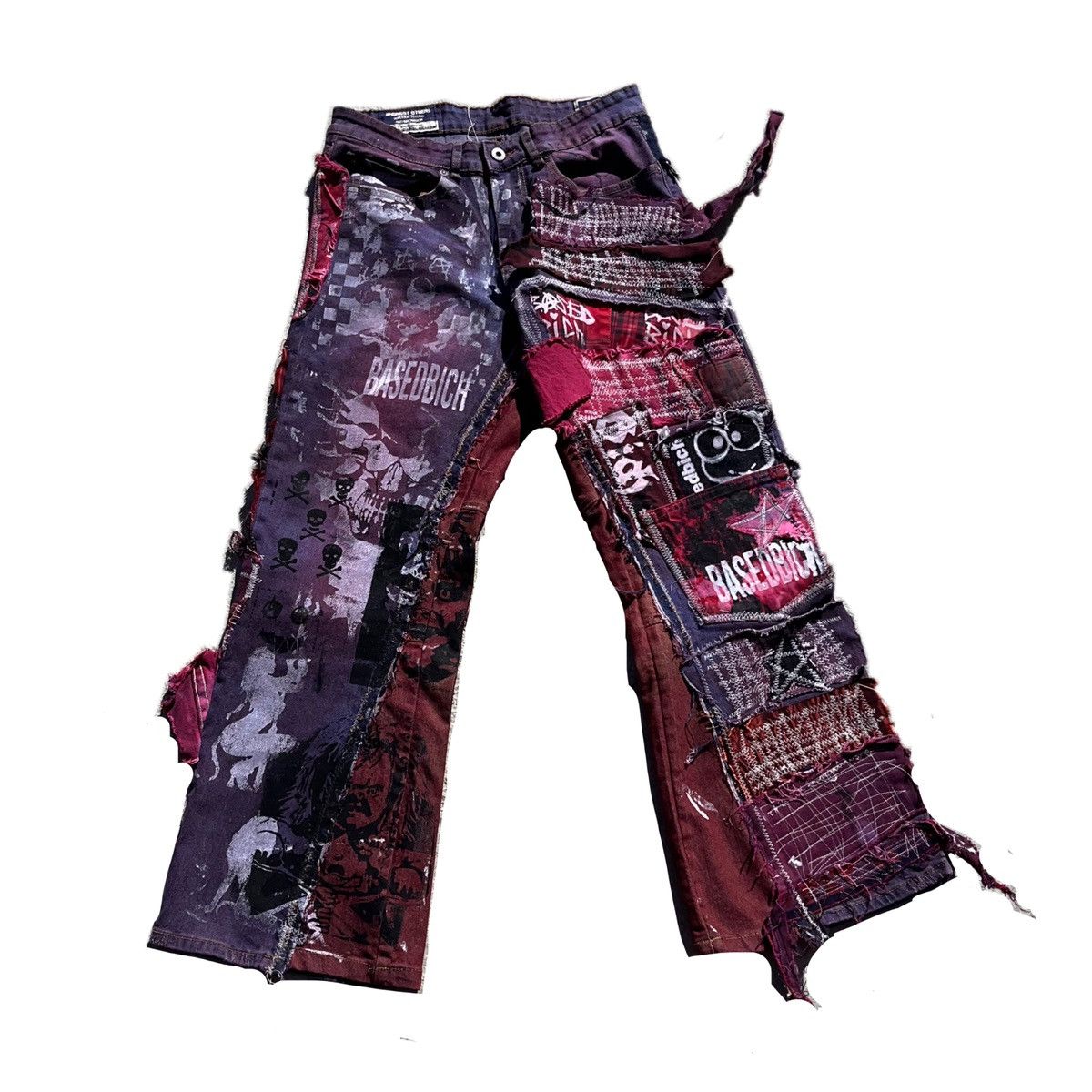 Other Basedbich mens patchwork denim jeans Size US 30 / EU 46 - 1 Thumbnail