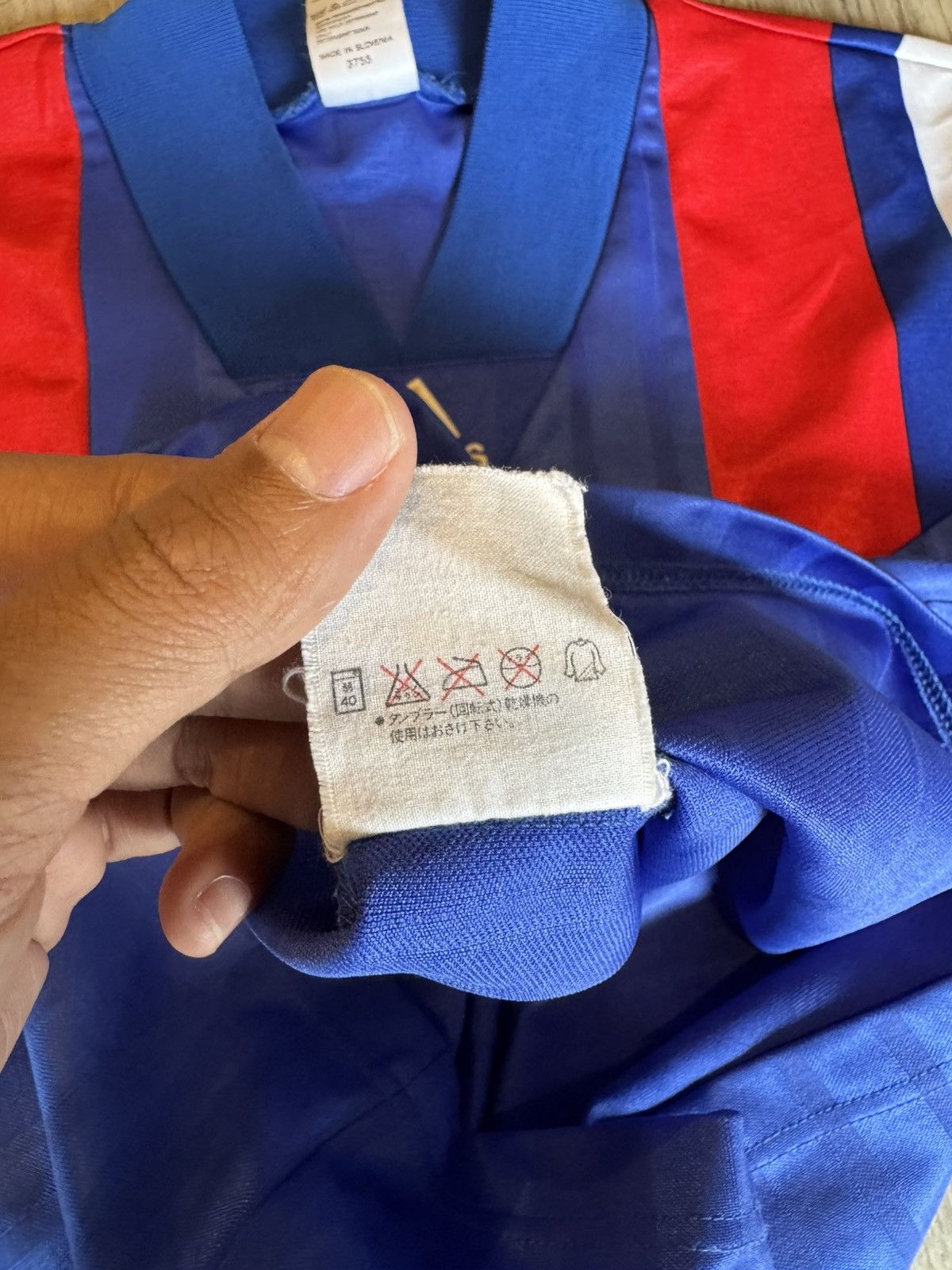 Adidas FRANCE 1992 HOME JERSEY SHIRT BY ADIDAS Size US L / EU 52-54 / 3 - 11 Thumbnail