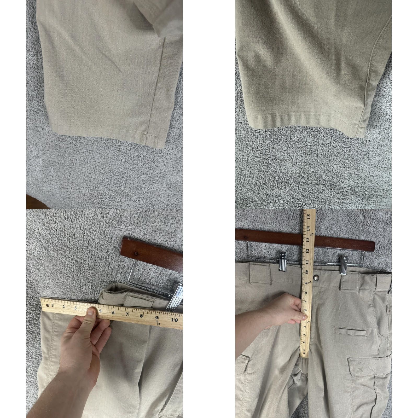 Vintage 5.11 Tactical Pants Mens 34 Khaki Taclite Pro Cargo Ripstop Work Outdoors Cargo Pants Men 34 Khaki Bags Pockets 5.11 Logo Mens Size US 34 / EU 50 - 8 Thumbnail
