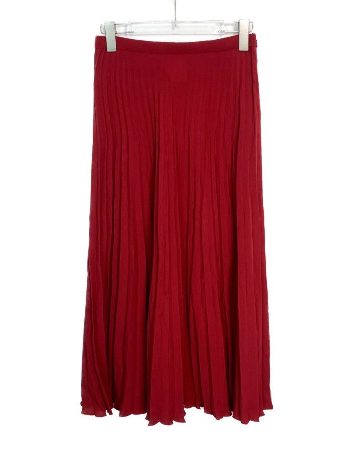 Max Mara Maxmara pleated MIDI dress in red, size 38 Size 26" / US 2 / IT 38 - 1 Thumbnail