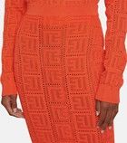Balmain o1y0625 Midi Skirt in Orange Size 27" / US 4 / IT 40 - 2 Thumbnail