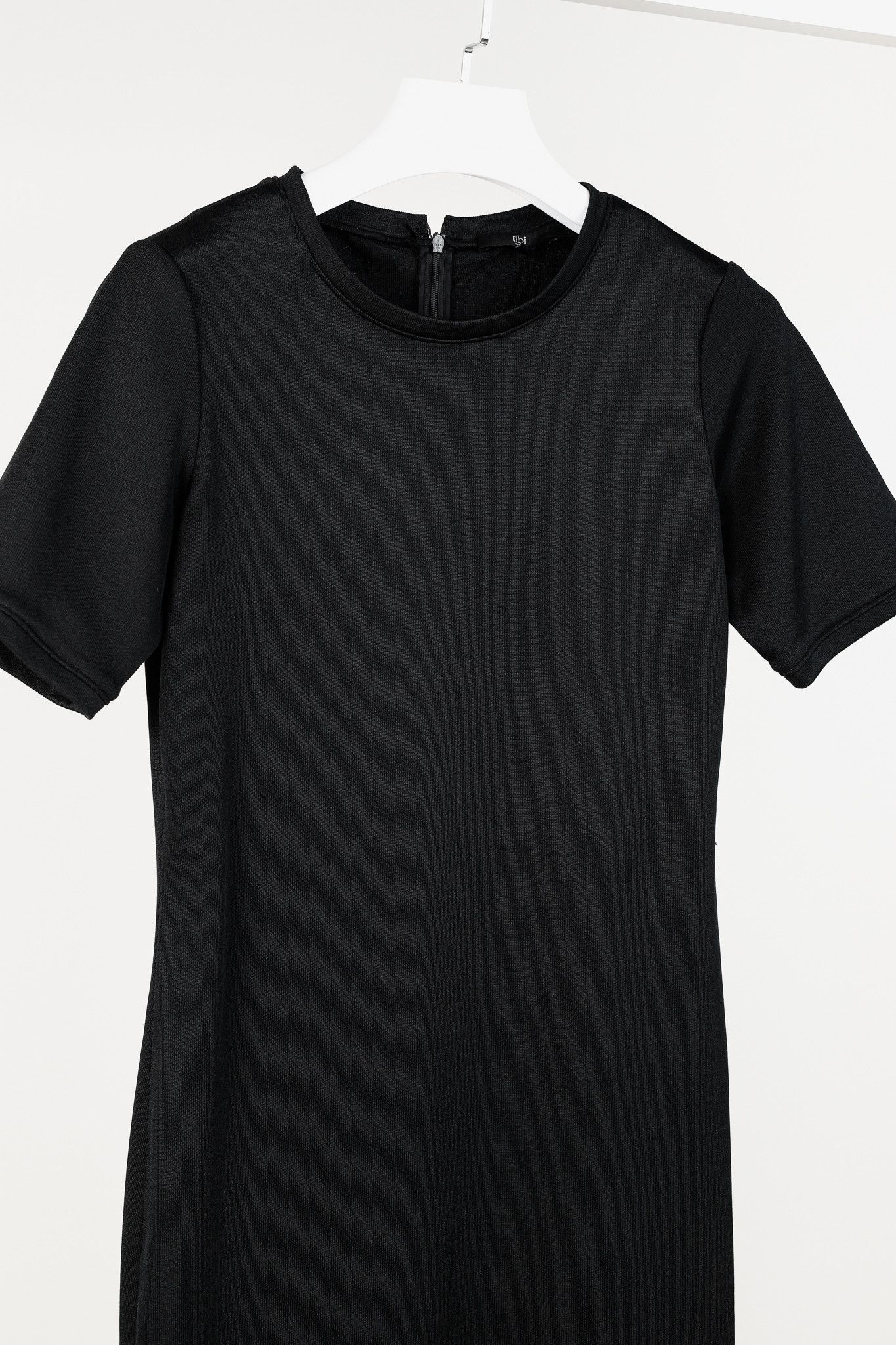 Tibi Tibi Black Stretch Short-Sleeve Mini Dress Size M / US 6-8 / IT 42-44 - 3 Thumbnail