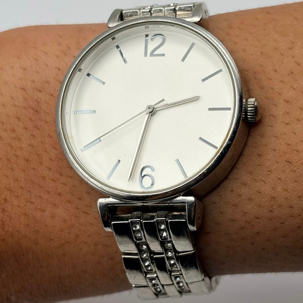 Other Silver Crystal Retro Watch Size ONE SIZE - 1 Thumbnail