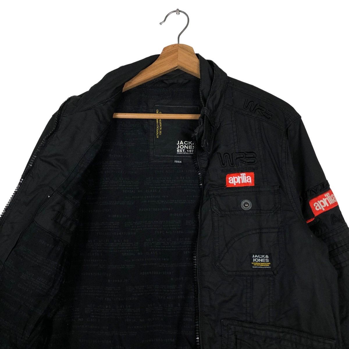 Sports Specialties 🔥Vtg Biker Racing Leather Jacket Jack & Jones Aprilia Japan Size US M / EU 48-50 / 2 - 11 Thumbnail