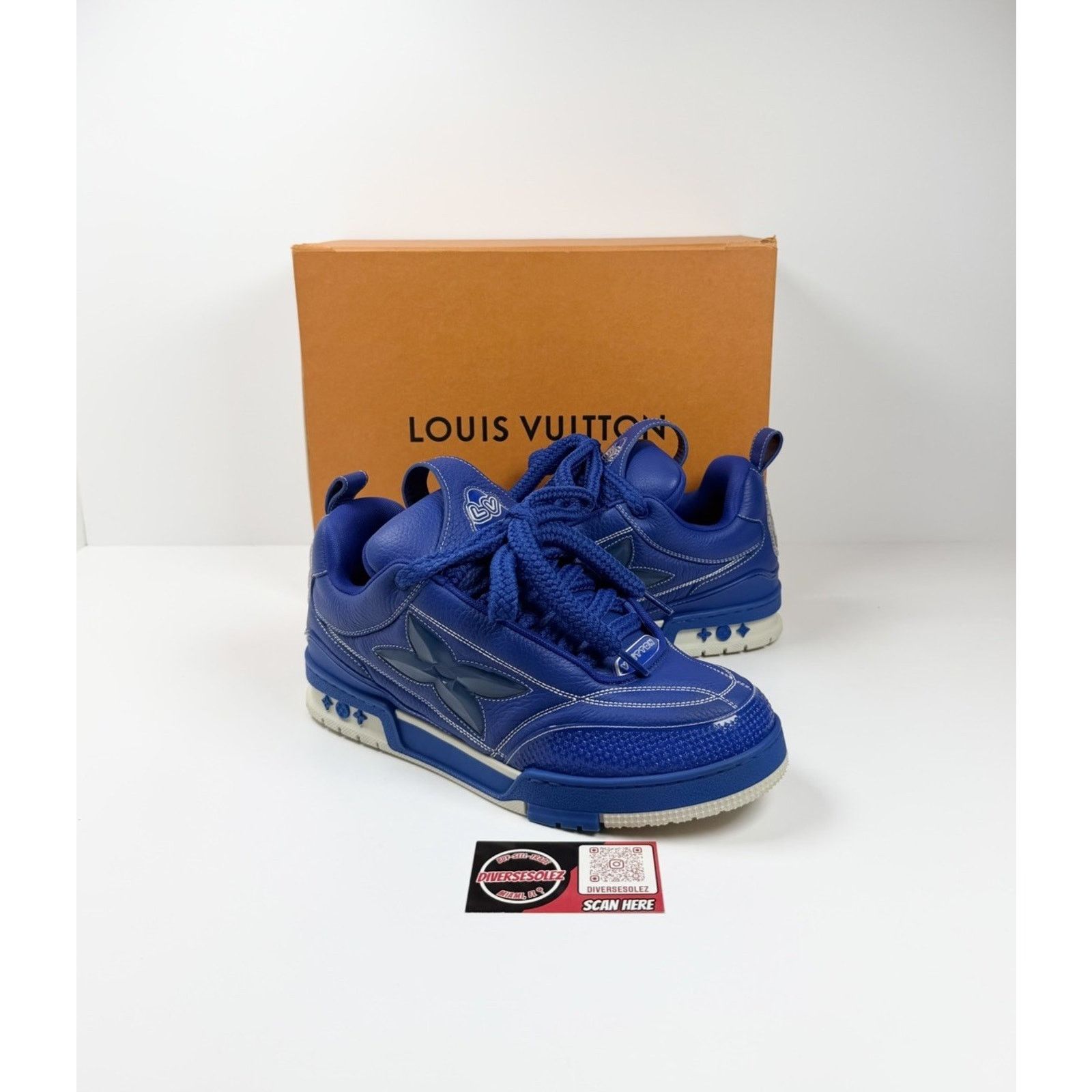 Louis Vuitton Size 9.5LV/10.5US - Louis Vuitton Skate Leather Sneakers Size US 10.5 / EU 43-44 - 1 Thumbnail
