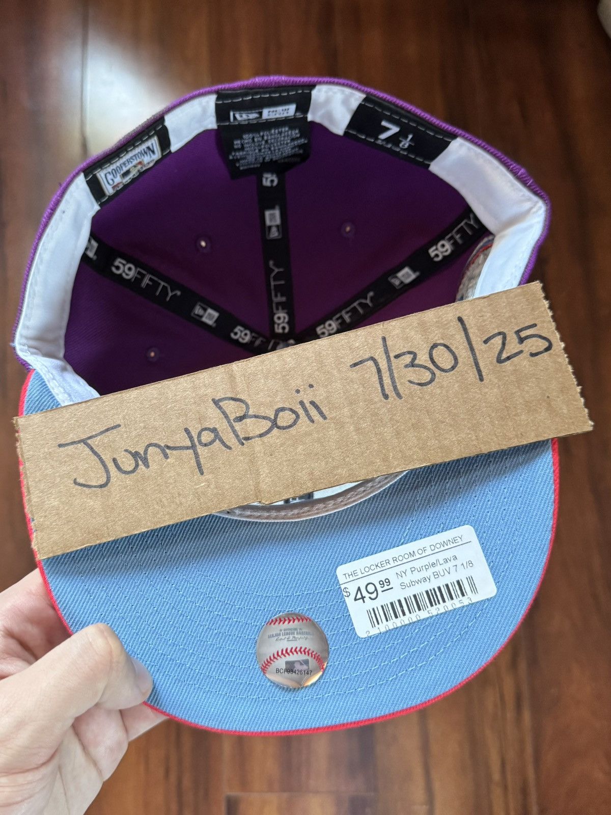 Hat Club Size 7 1/8 NY Yankees 2000 Subway Series Jae Tips Blue UV Size ONE SIZE - 5 Thumbnail