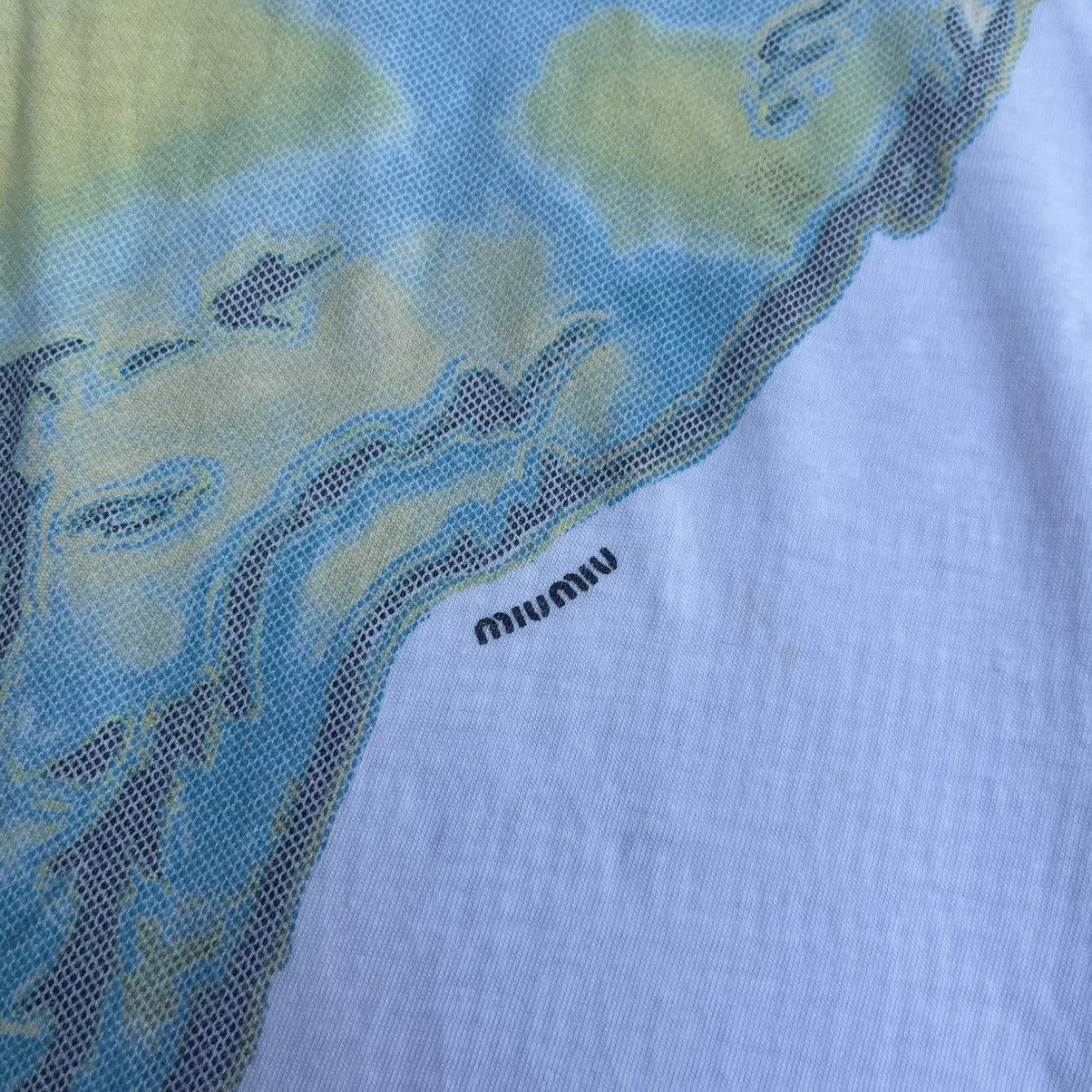Miu Miu Printed tee Size L / US 10 / IT 46 - 4 Thumbnail