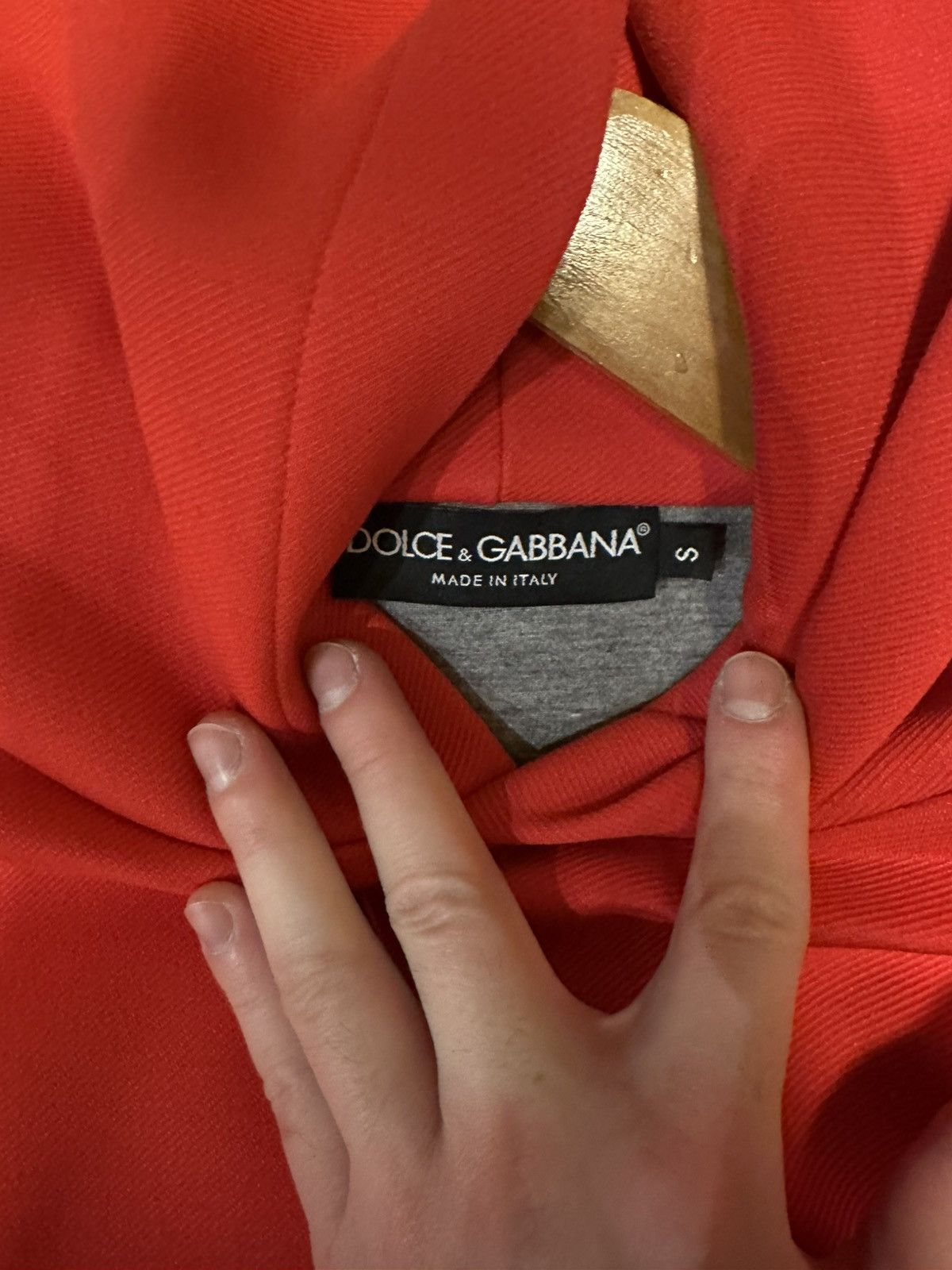 Dolce & Gabbana Dolce & Gabbana Red Technical Hoodie Jersey Size US S / EU 44-46 / 1 - 2 Thumbnail