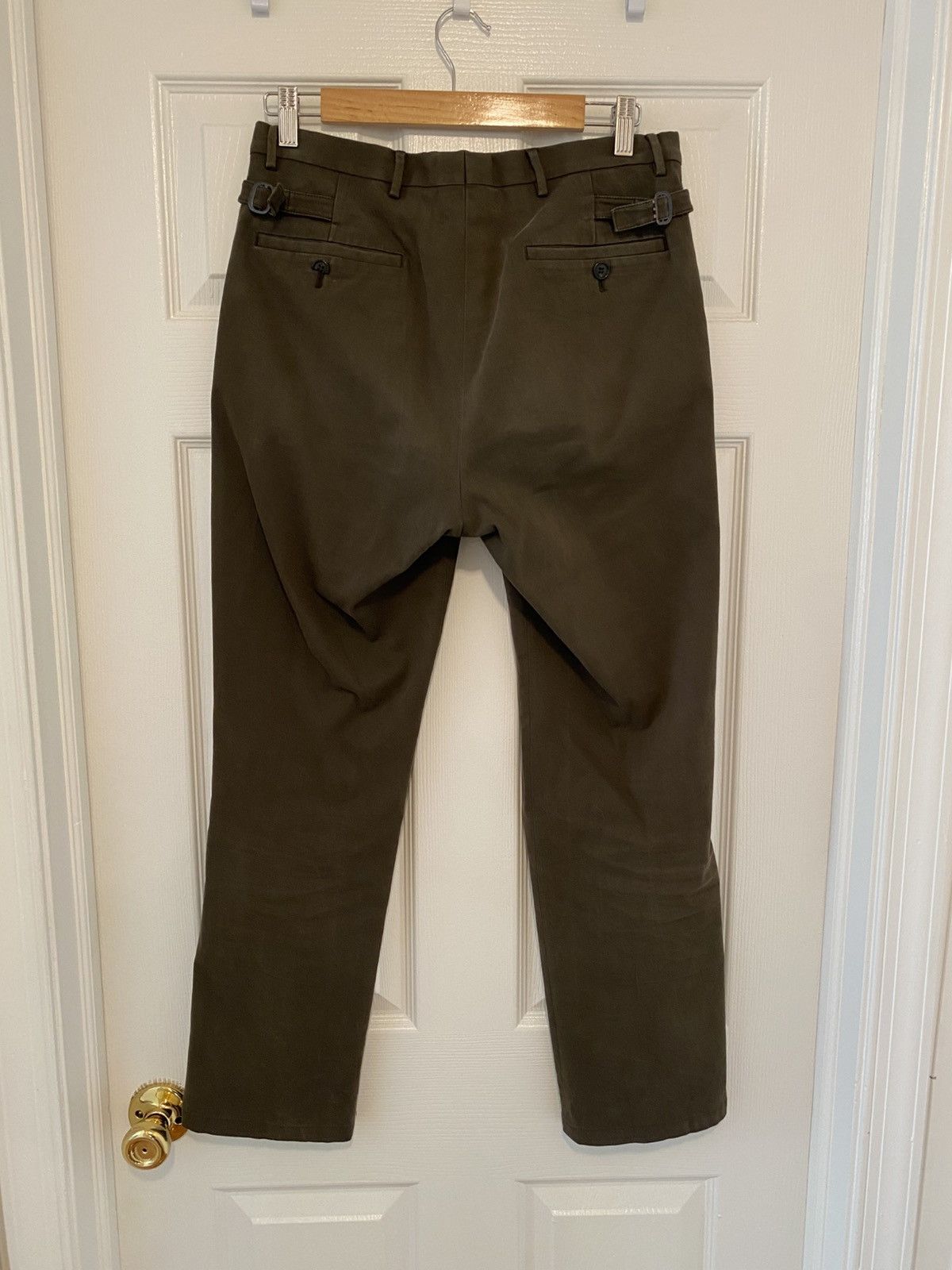 Miu Miu Moleskin adjustible waist buckled strap trousers Size US 30 / EU 46 - 4 Thumbnail