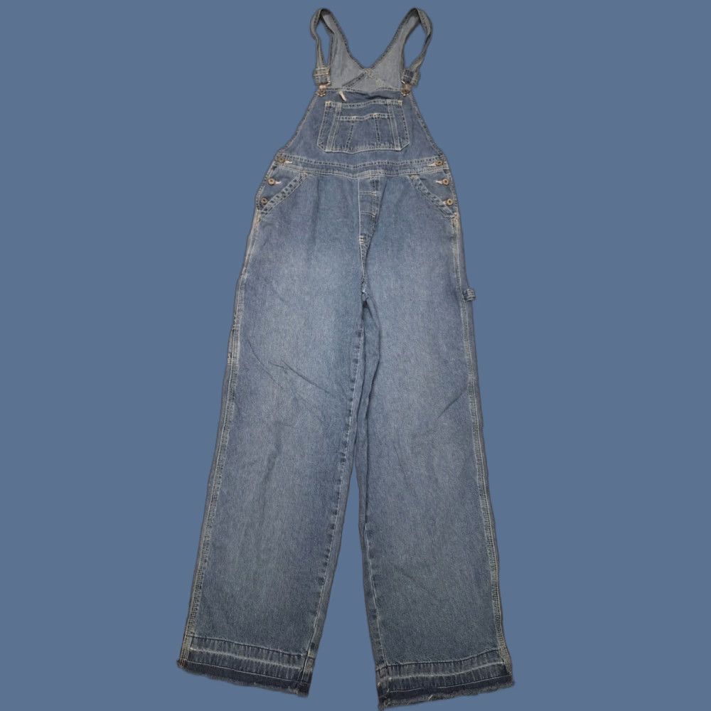 American Eagle Outfitters VINTAGE American Eagle Outfitters Overalls Denim Jeans Bibs Carpenter Y2K 2000s Small Blue Women S Jeans Pirates? Size 28" / US 6 / IT 42 - 1 Thumbnail