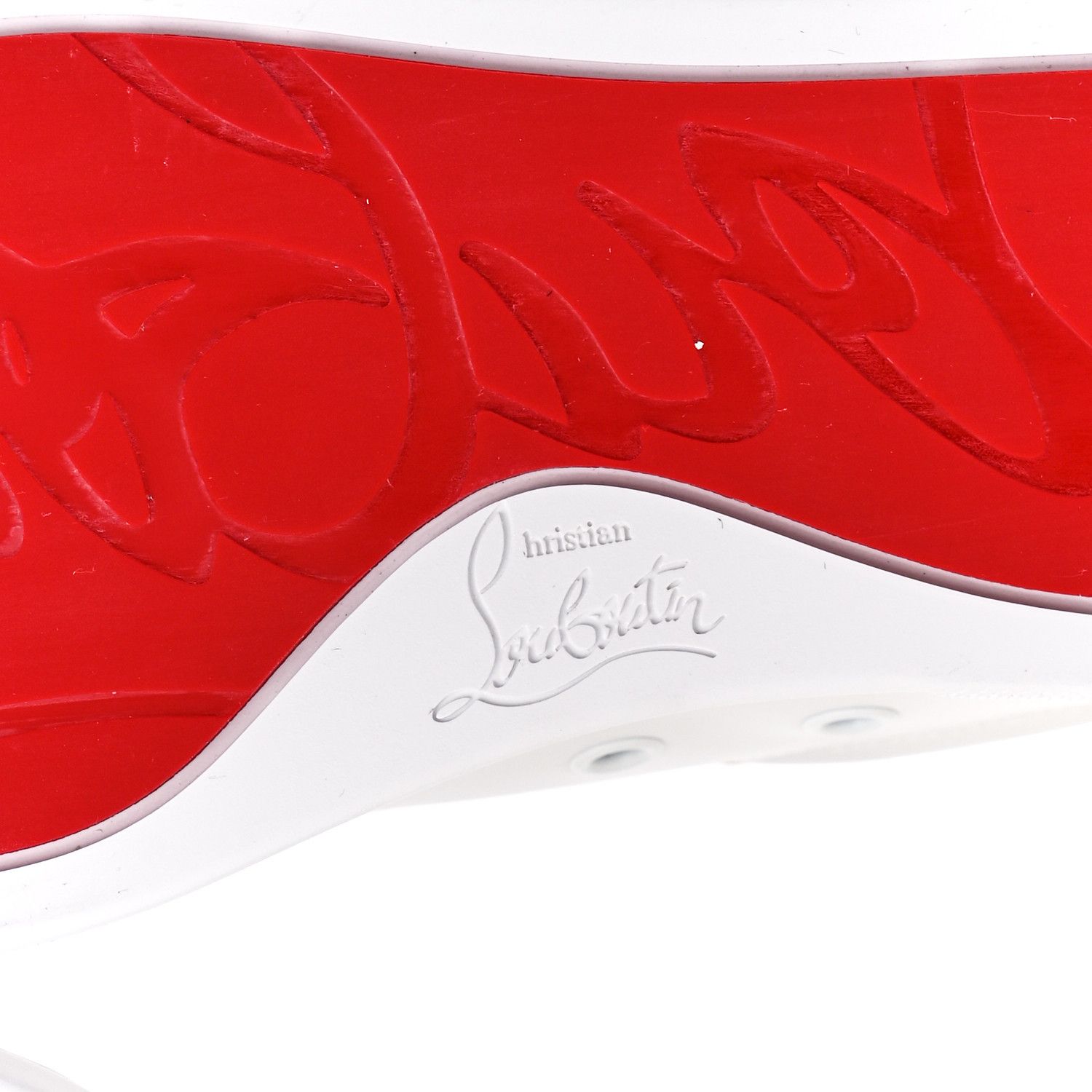 Christian Louboutin o1s1wg110924 Fun Vieira Flat Sneakers in White/Yellow Size US 8 / IT 38 - 5 Thumbnail