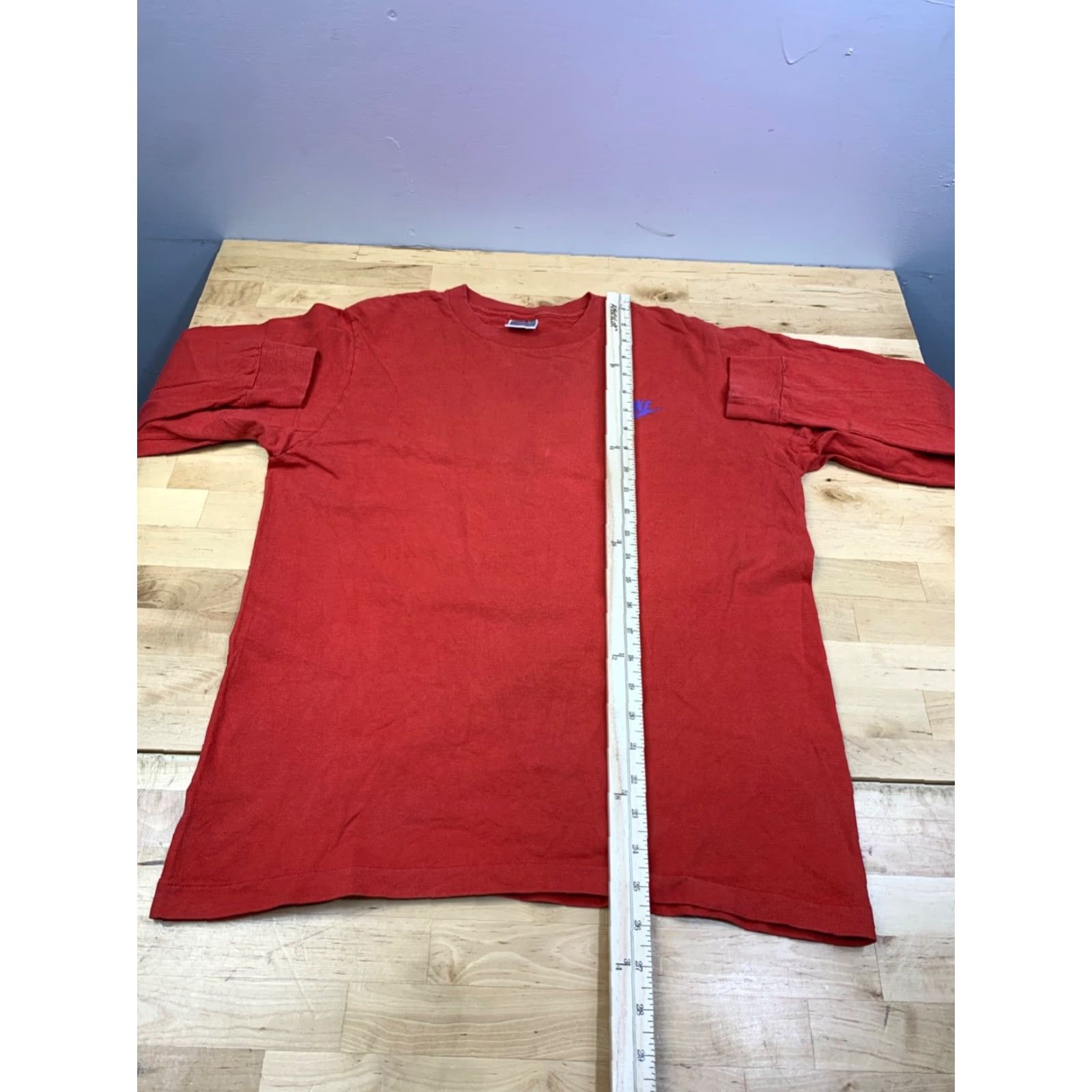 Nike VINTAGE Nike Long Sleeve Shirt Mens M Red 90s Sports Just Do It Nike Shirt T-Shirt Brand Nike Mens M Red Vintage 90s Sports Shirt Size US M / EU 48-50 / 2 - 4 Thumbnail