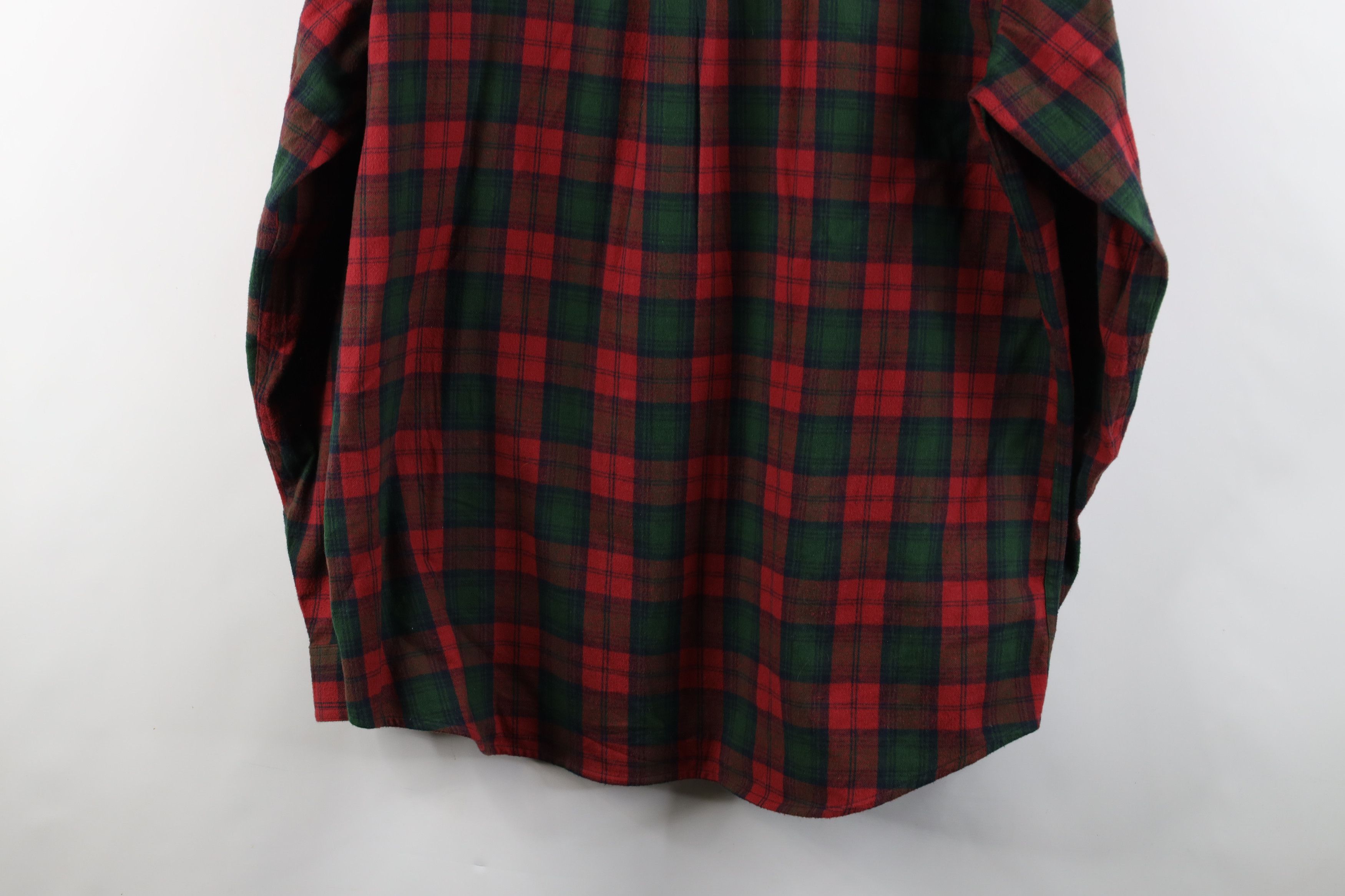 L.L. Bean × Vintage Vintage LL Bean Flannel Collared Button Down Shirt Plaid Size US L / EU 52-54 / 3 - 14 Thumbnail