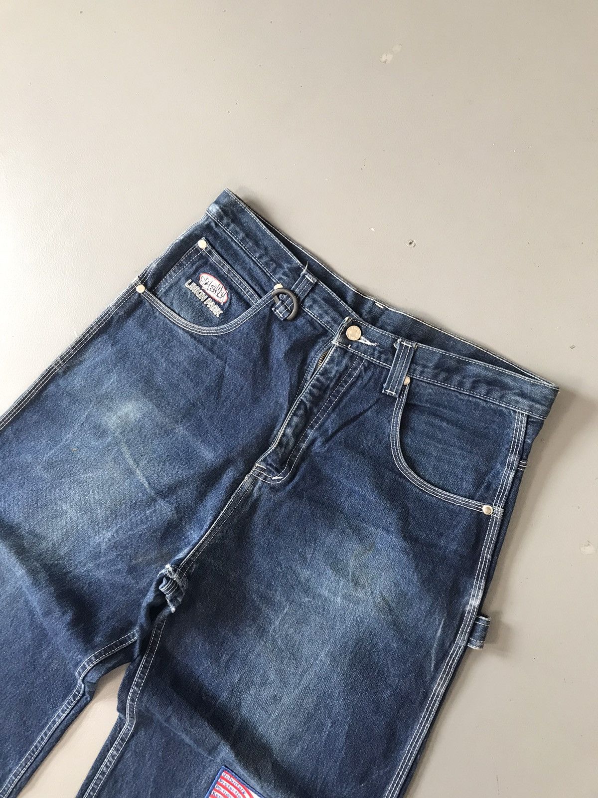 Vintage Vintage Eminem linking park SpellOut denim Size US 35 - 6 Thumbnail