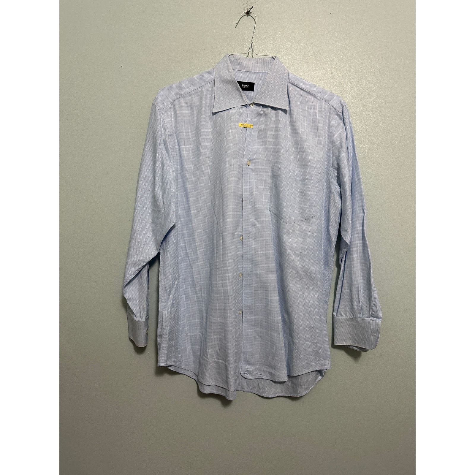 Hugo Boss Hugo Boss blue plaid button down size 16.5 Size US L / EU 52-54 / 3 - 2 Thumbnail