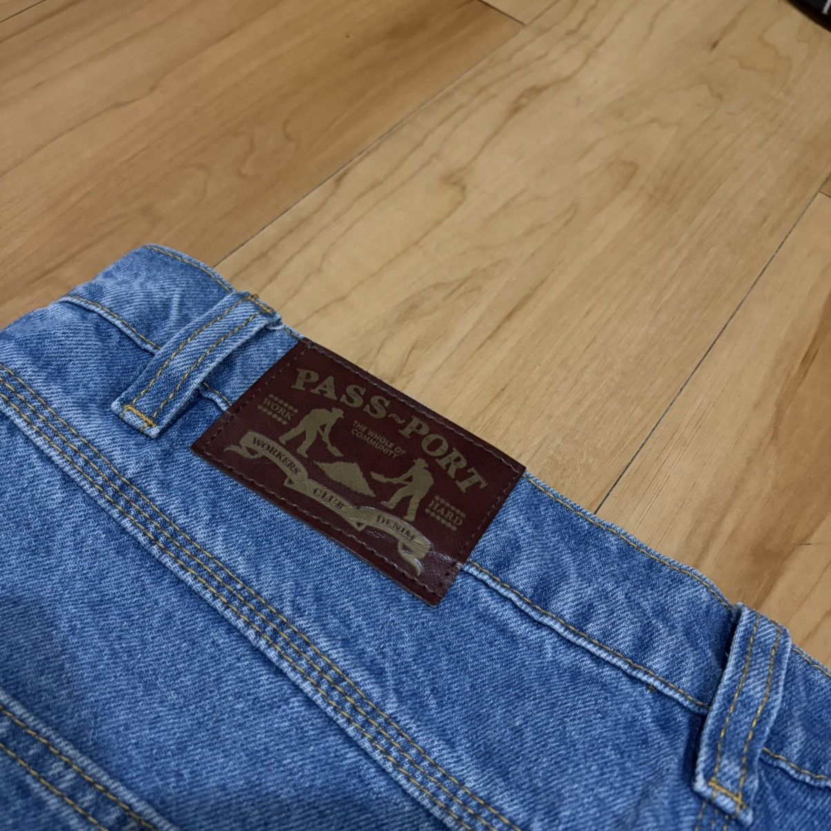 Passport PASSPORT WORKERS CLUB JEANS WASHED LIGHT INDIGO Size US 34 / EU 50 - 5 Thumbnail