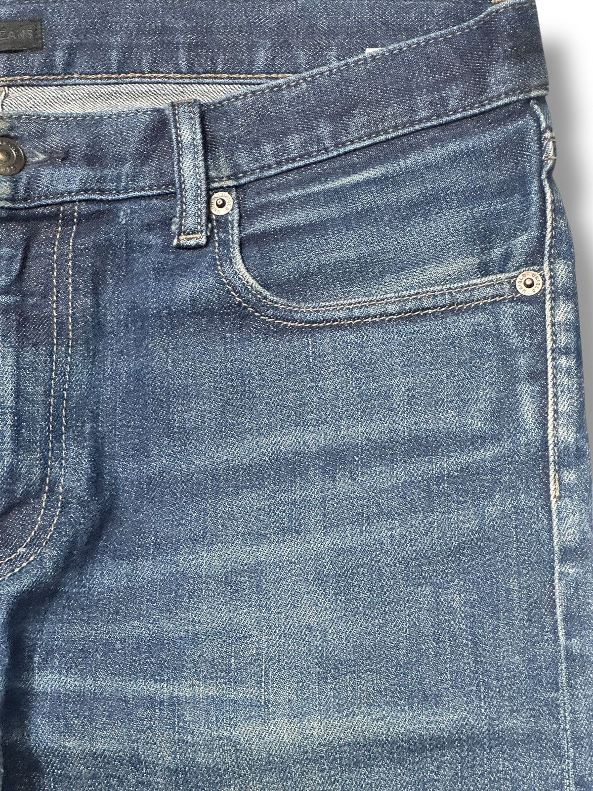 Uniqlo UNIQLO Selvedge Denim Kaihara Jeans SlimFit Style Faded Wash Size US 35 - 7 Thumbnail