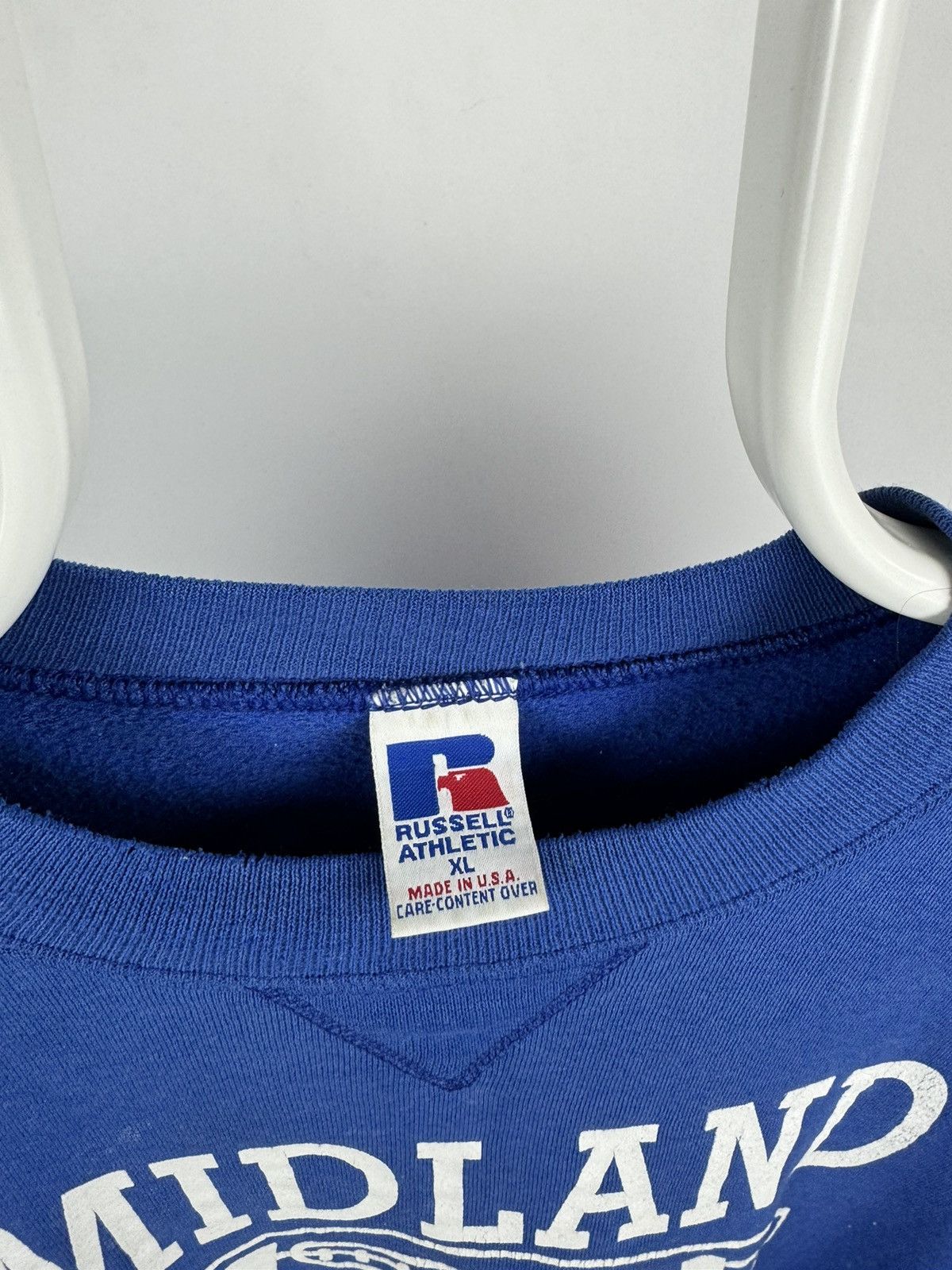 Russell Athletic × Vintage Vintage Russell Athletic Midland Football USA Sweatshirt Size US XL / EU 56 / 4 - 3 Thumbnail