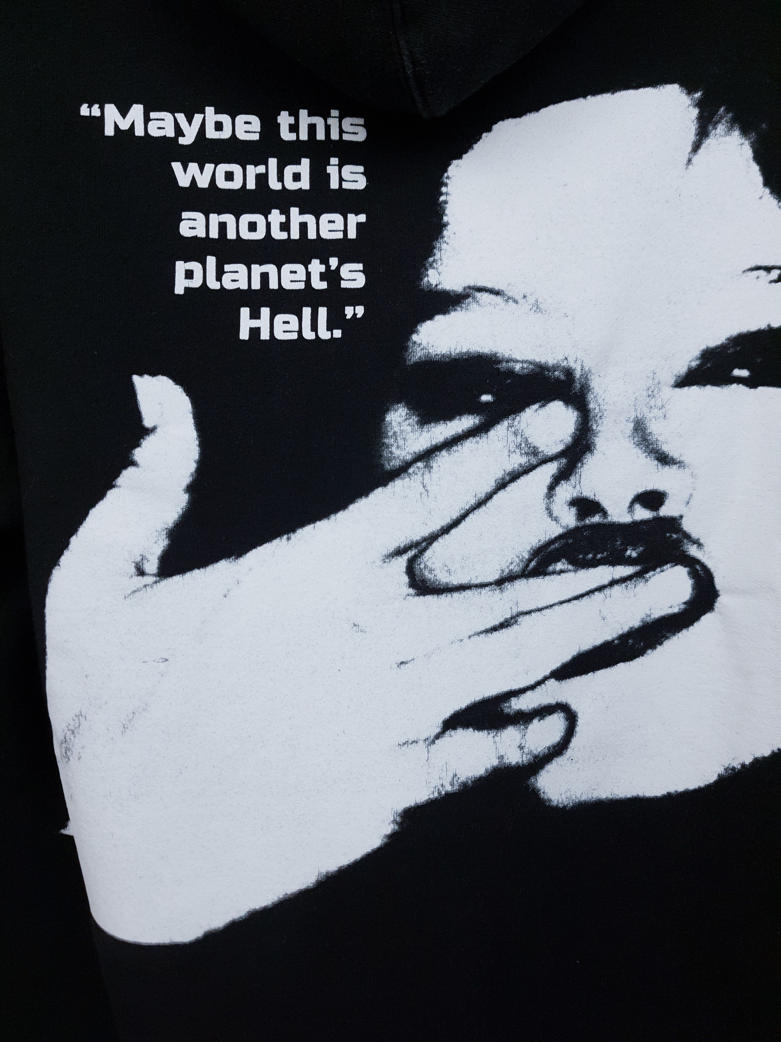 Pleasures Y2K Pleasures Cocaine Black Hell Hoodie AOP On Back Size US M / EU 48-50 / 2 - 3 Thumbnail