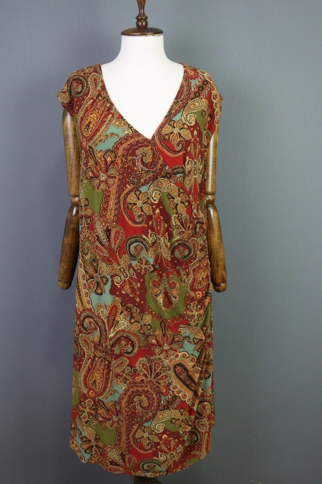Polo Ralph Lauren Launre Ralph Lauren Multiclor A-Line Long Dress SZ 1X Size XL / US 12-14 / IT 48-50 - 1 Thumbnail