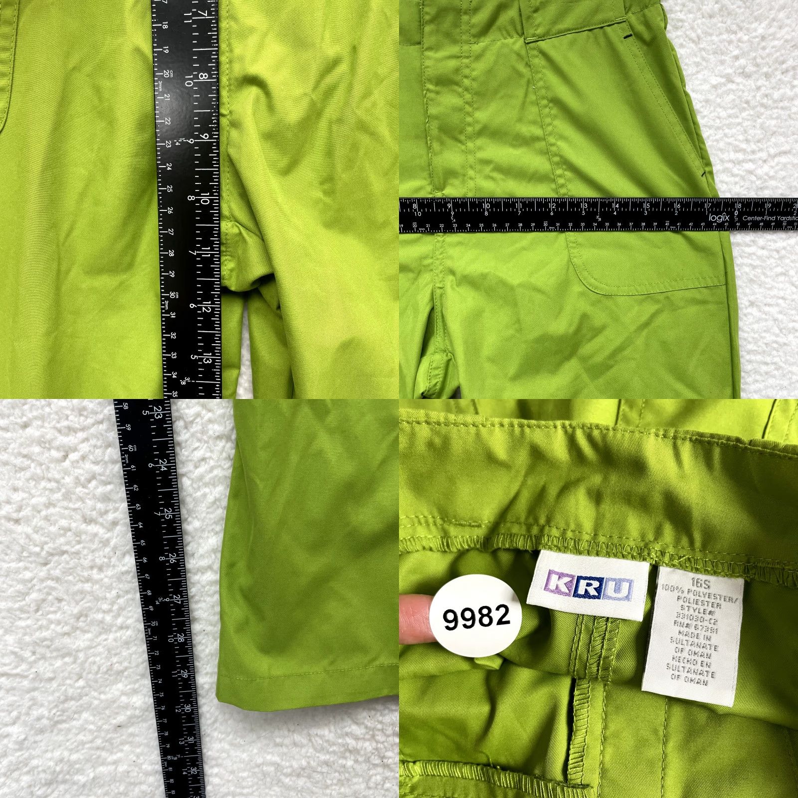 Vintage VINTAGE Kru Scrub Pants XS Small Womens Lime Green Flare Medical Nurse 0 2 24 25 Women XS Green Flare Scrub Pants Size 26" / US 2 / IT 38 - 8 Thumbnail