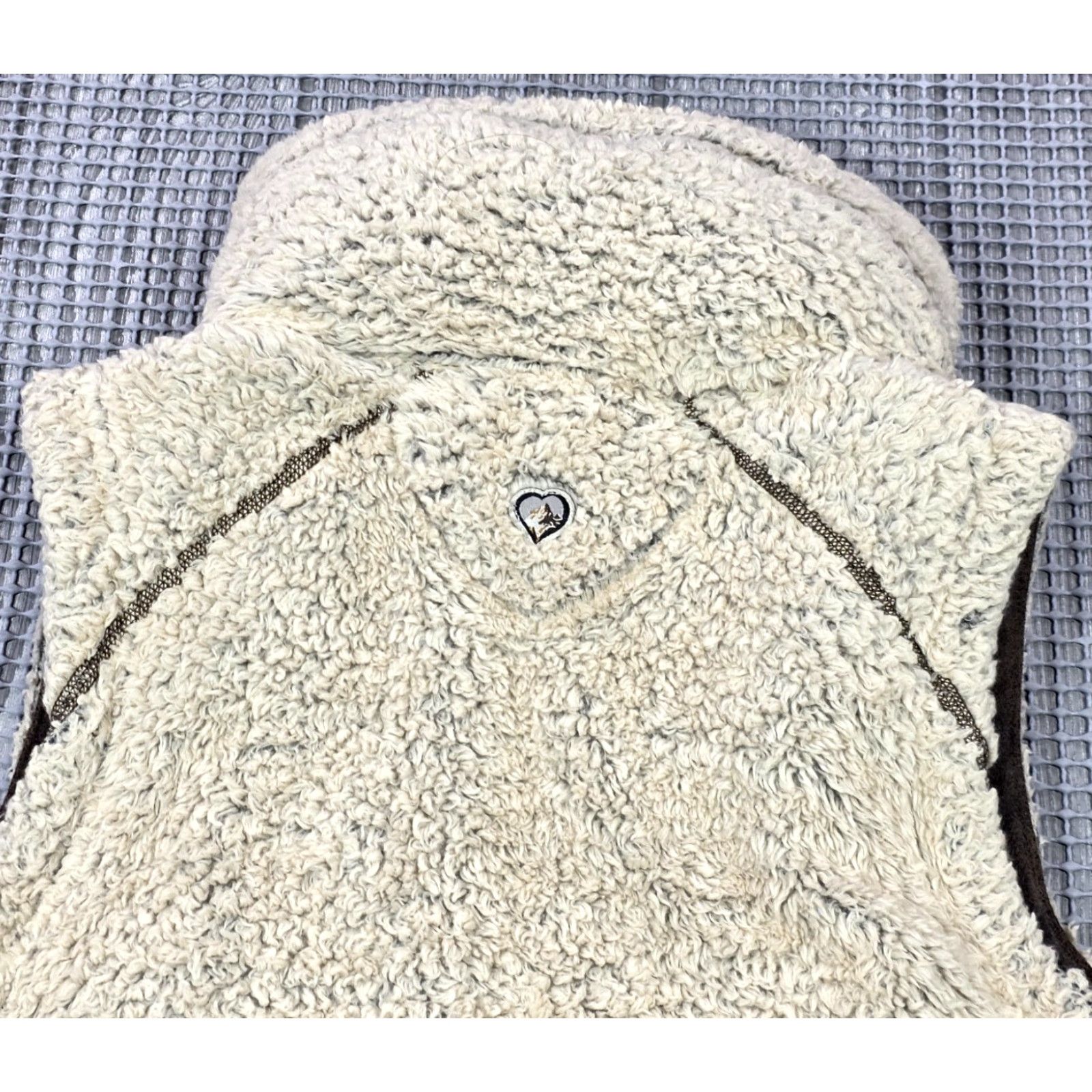 Vintage Kuhl Womens Flight Vest XS Beige Fleece Hooded Full Zip Vest, High Pile, Size XS, Beige, Casual, Travel, Outdoor, Women Size XS / US 0-2 / IT 36-38 - 7 Thumbnail