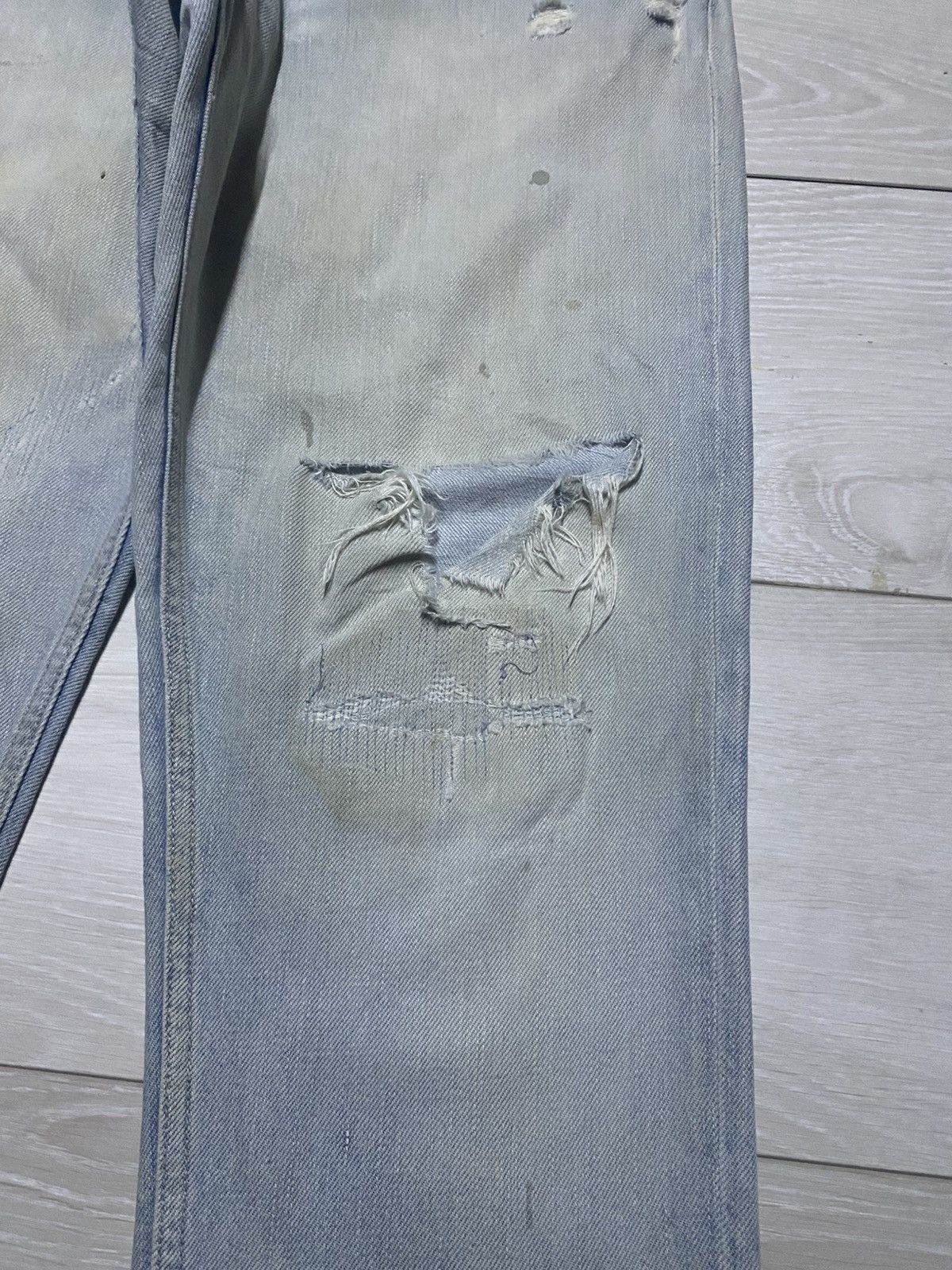 Japanese Brand Vintage Ego Tripping Light Wash Money Money Print Jeans Size US 30 / EU 46 - 8 Thumbnail