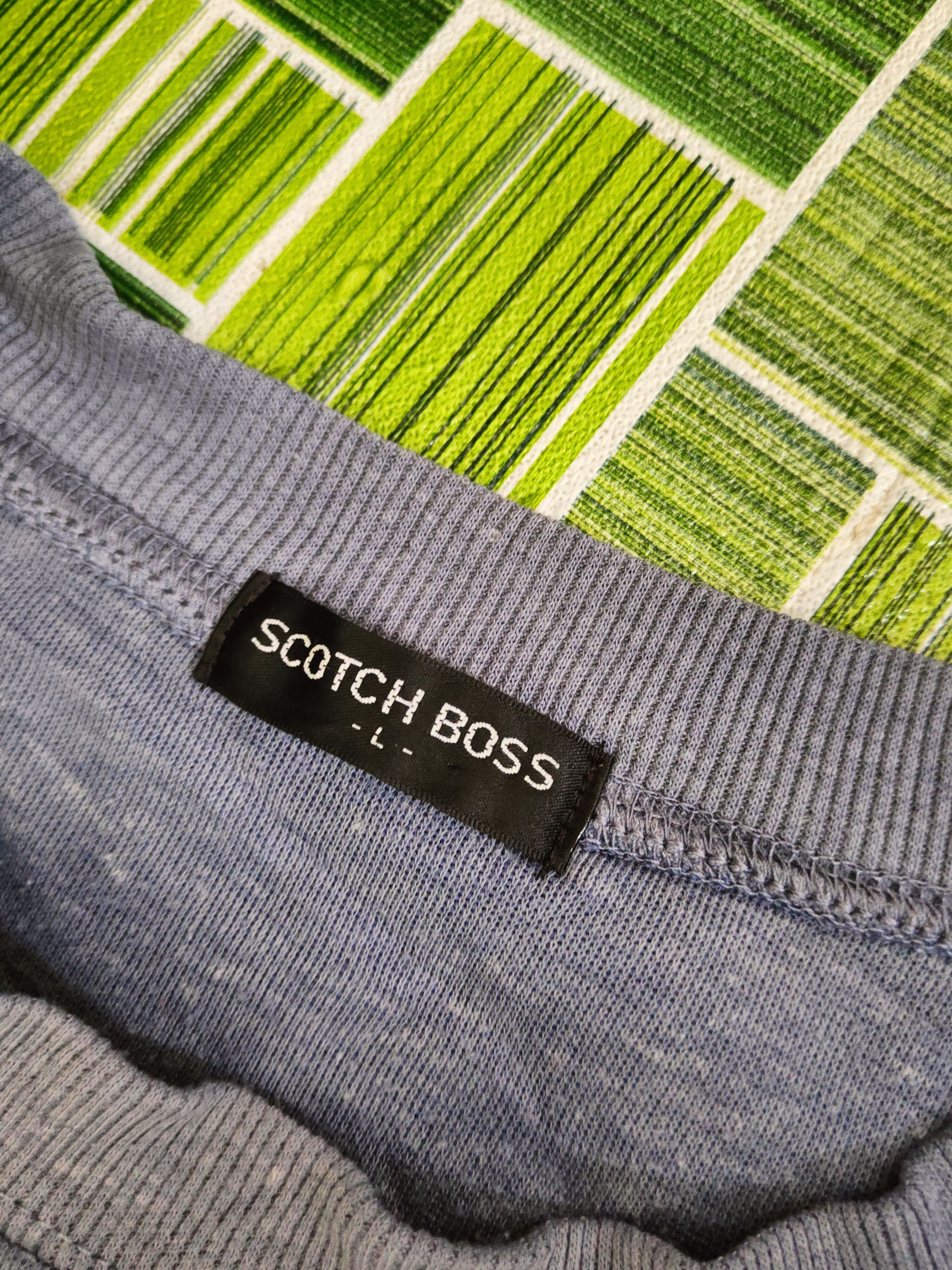 Japanese Brand Vintage & super rare Scotch Boss Blue Sweatshirts Size US L / EU 52-54 / 3 - 11 Thumbnail